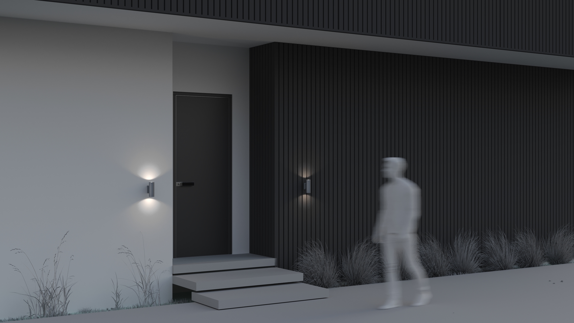 картинка Настенный светильник (бра) Outdoor O574WL-02GR