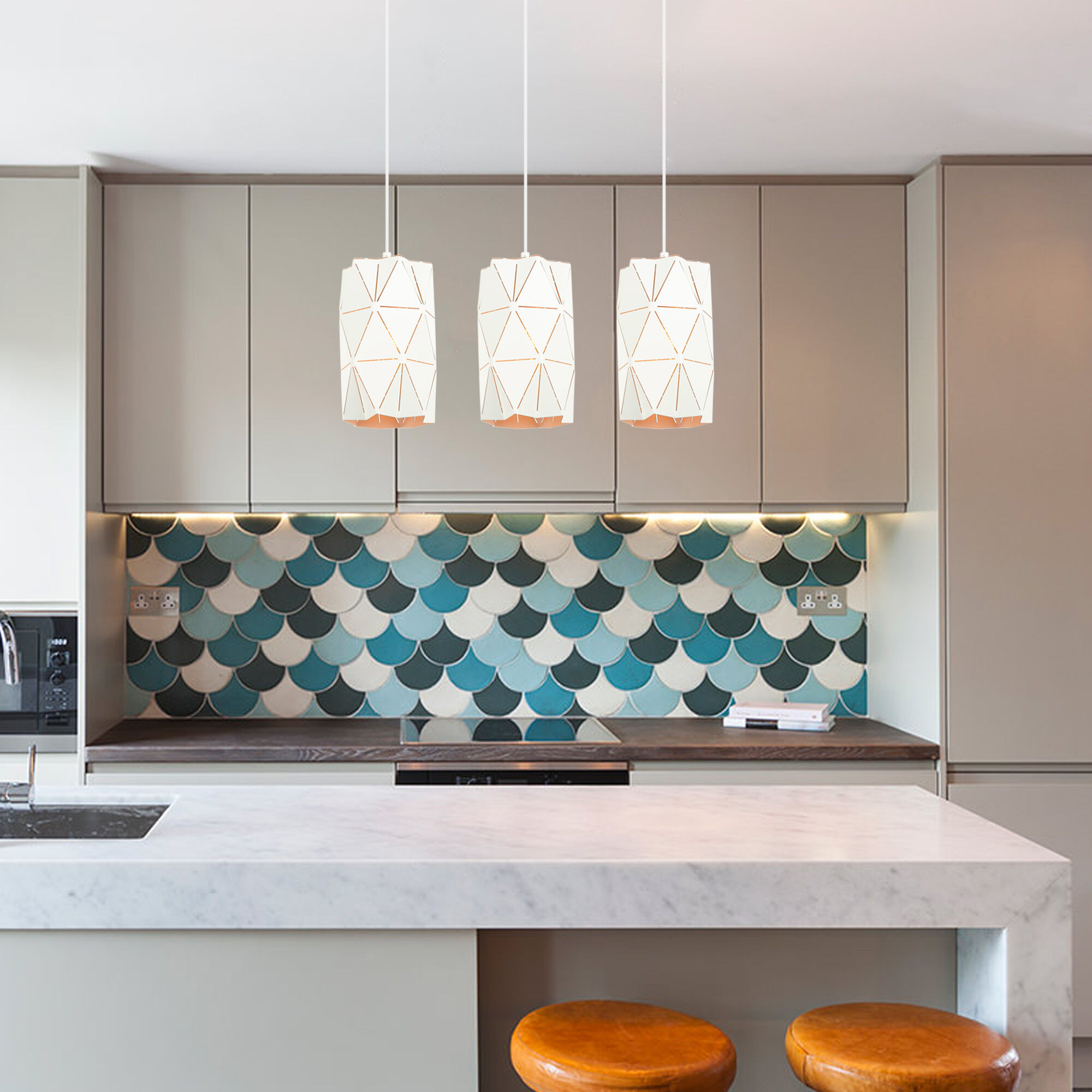 картинка Подвесной светильник в стиле лофт 50145/1 белый