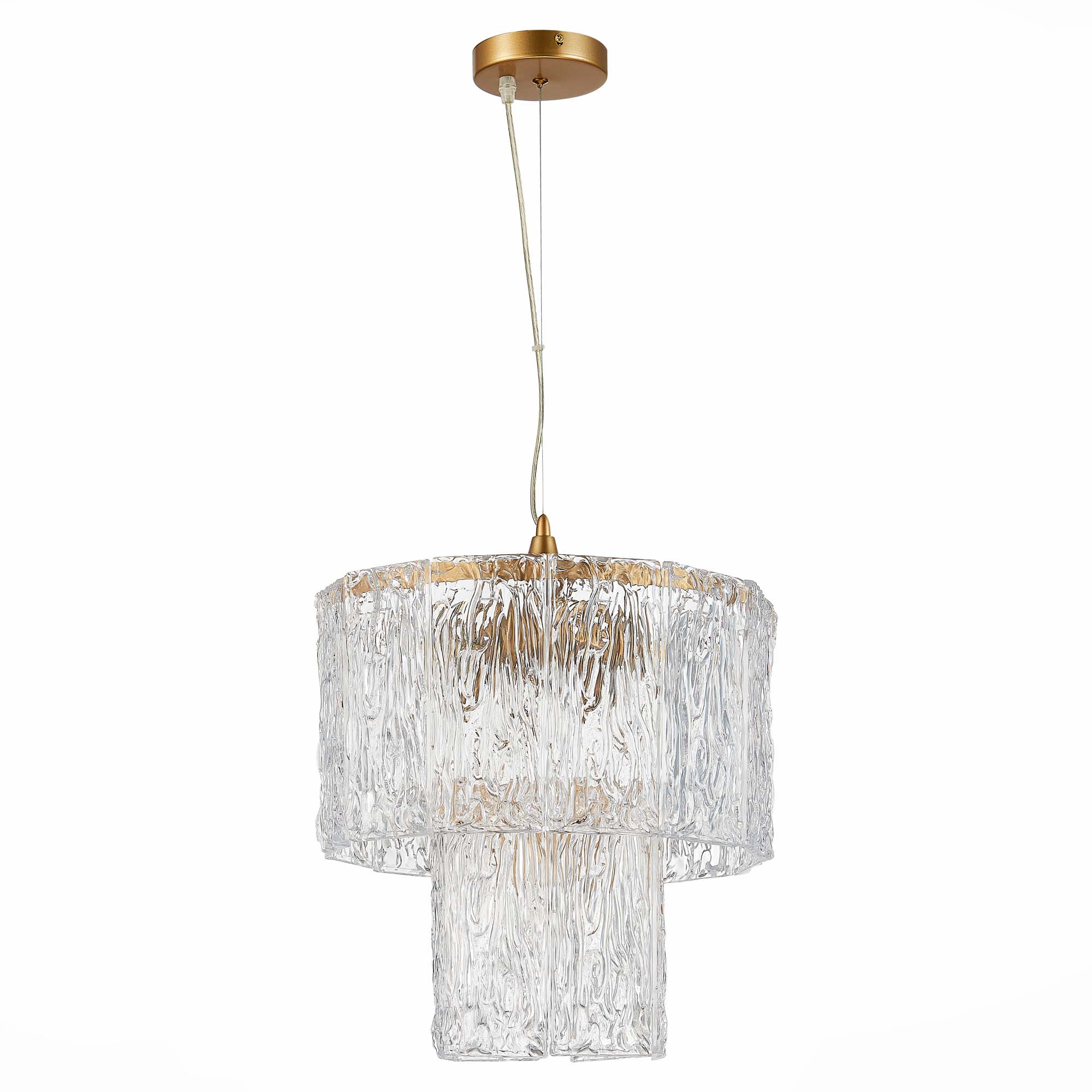 картинка SLE283203-05 Светильник подвесной Золотистый/Прозрачный E27 5*40W