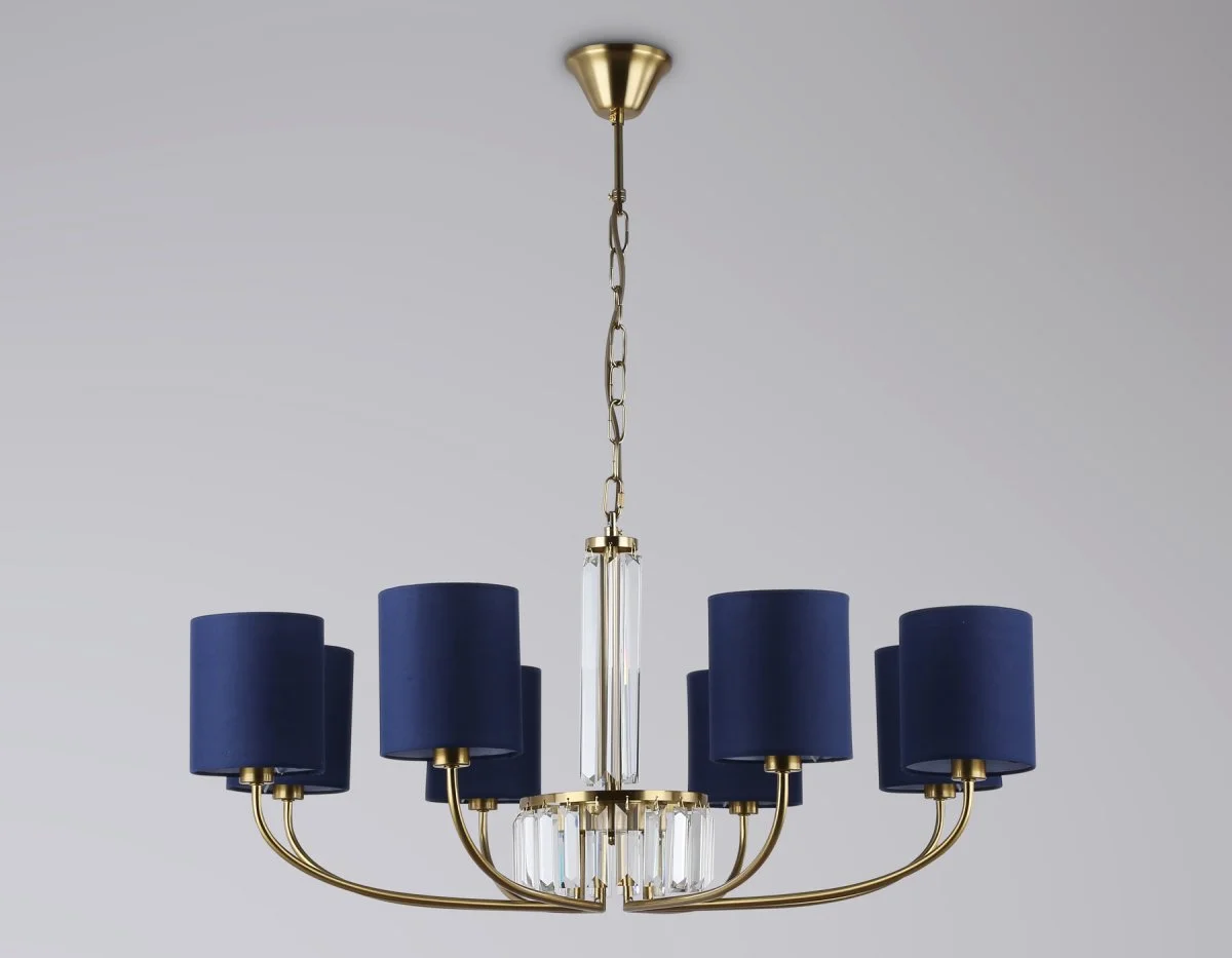 картинка Подвесная люстра с абажурами и хрусталем LH71273