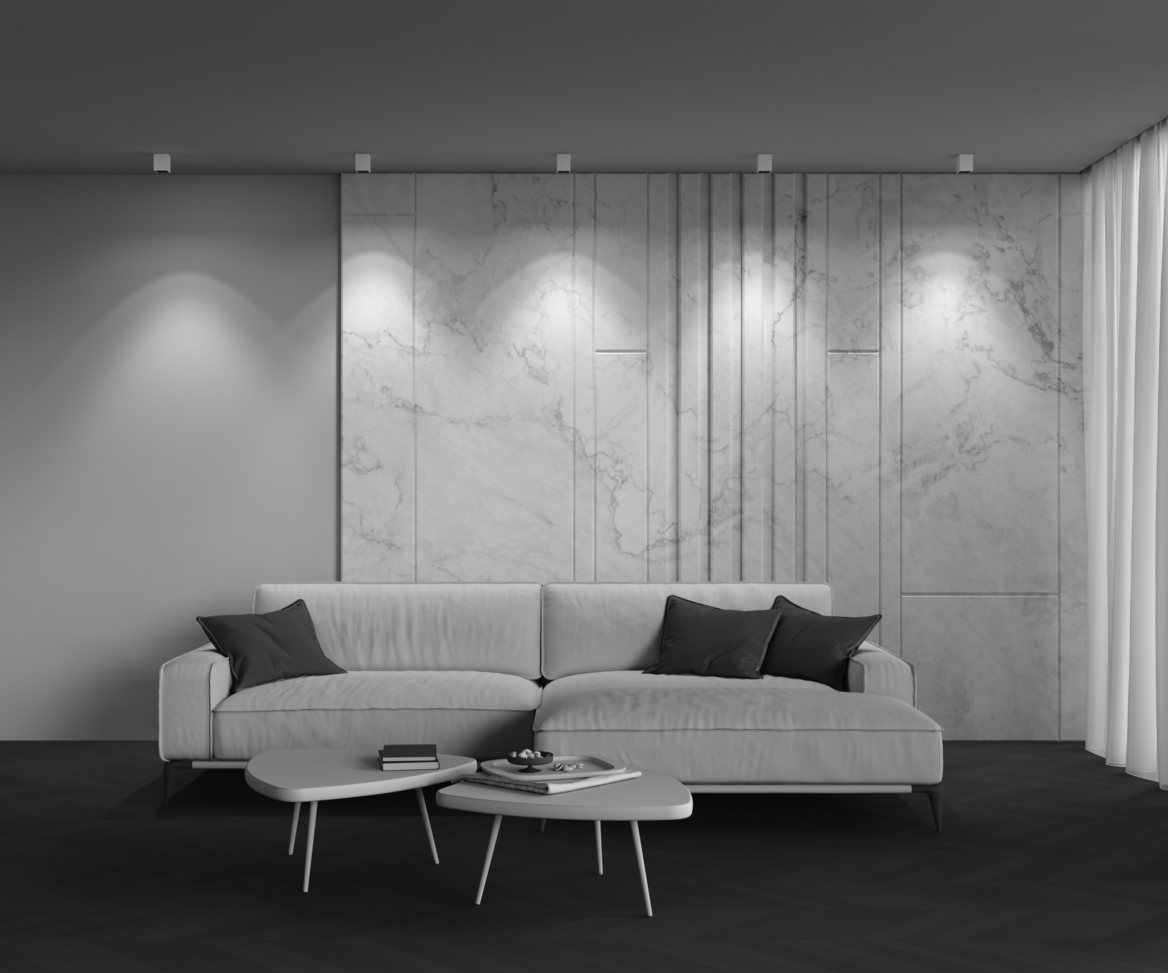 картинка Потолочный светильник Technical C065CL-8W4K-SQ-WB