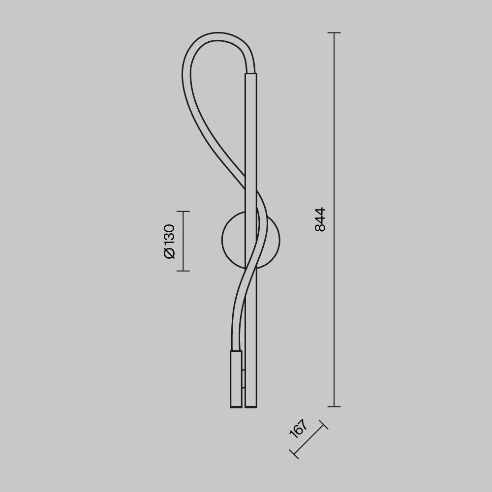 картинка Настенный светильник (бра) Maytoni MOD166WL-L12G3K