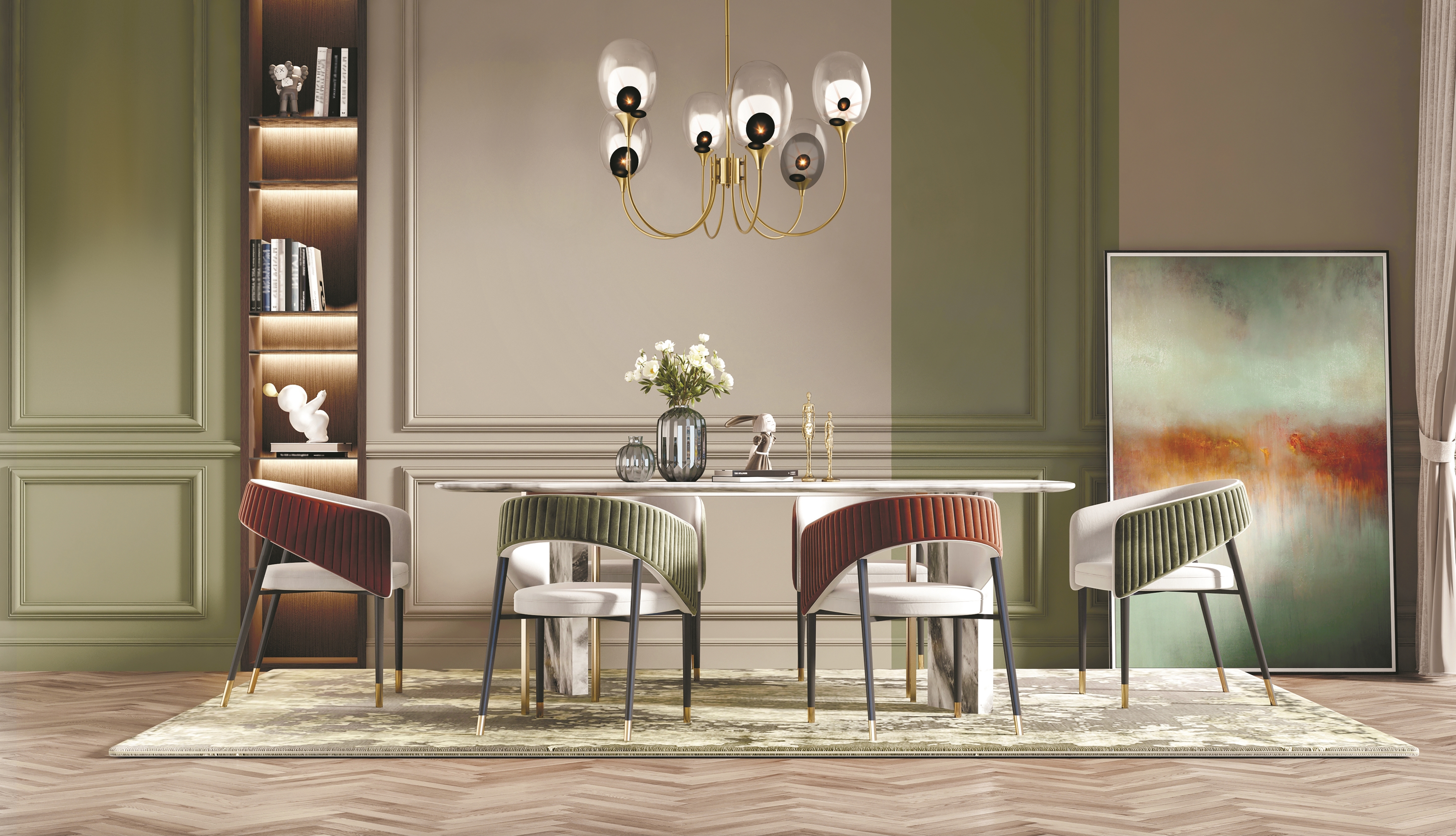 картинка Подвесной светильник Maytoni MOD016PL-06BS