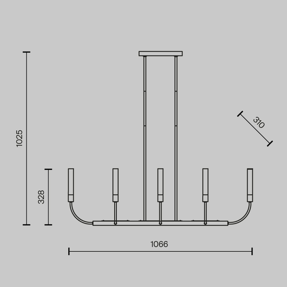 картинка Потолочный светильник Maytoni MOD423CL-08C