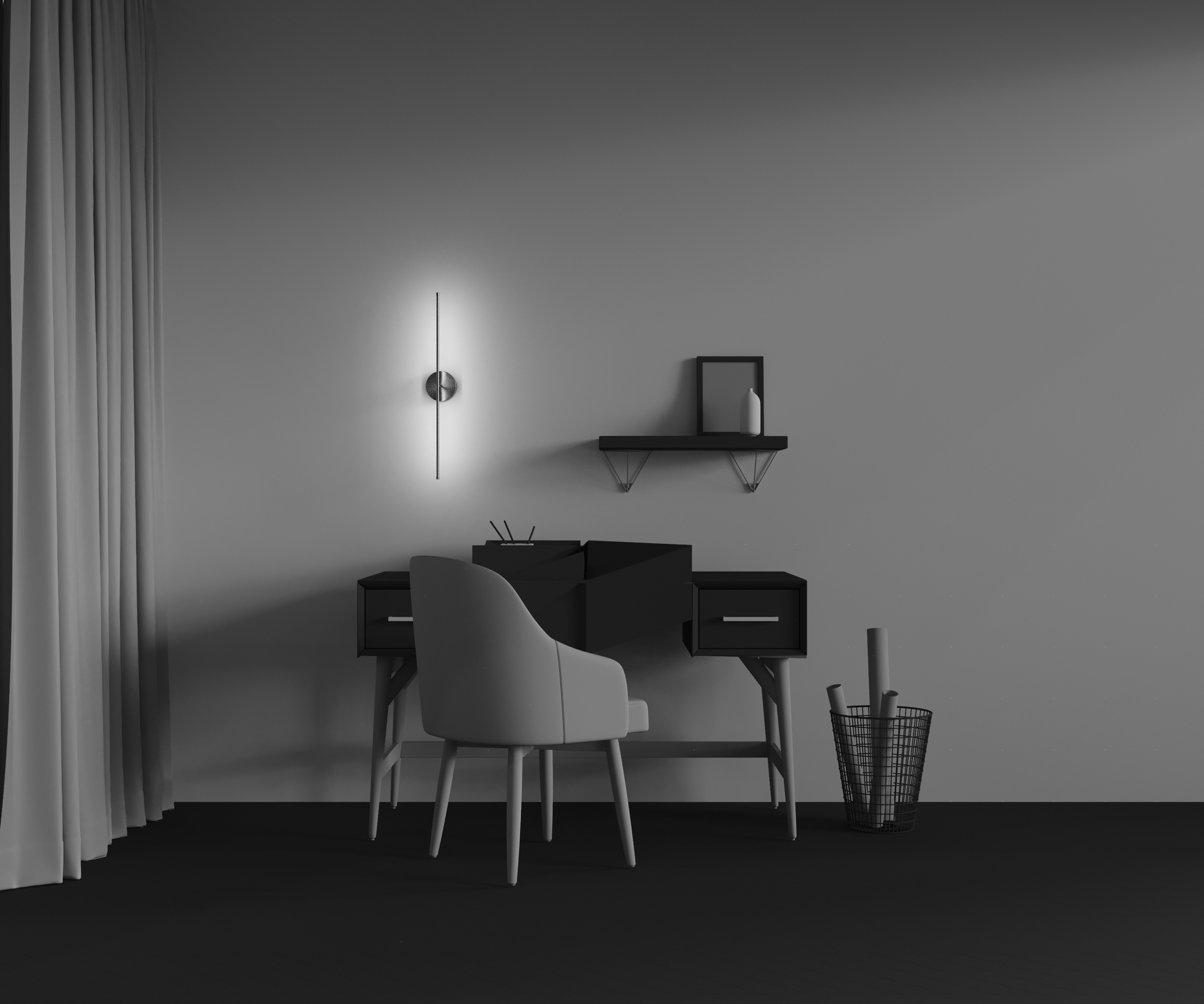 картинка Настенный светильник (бра) Technical C084WL-L7BS2.7K