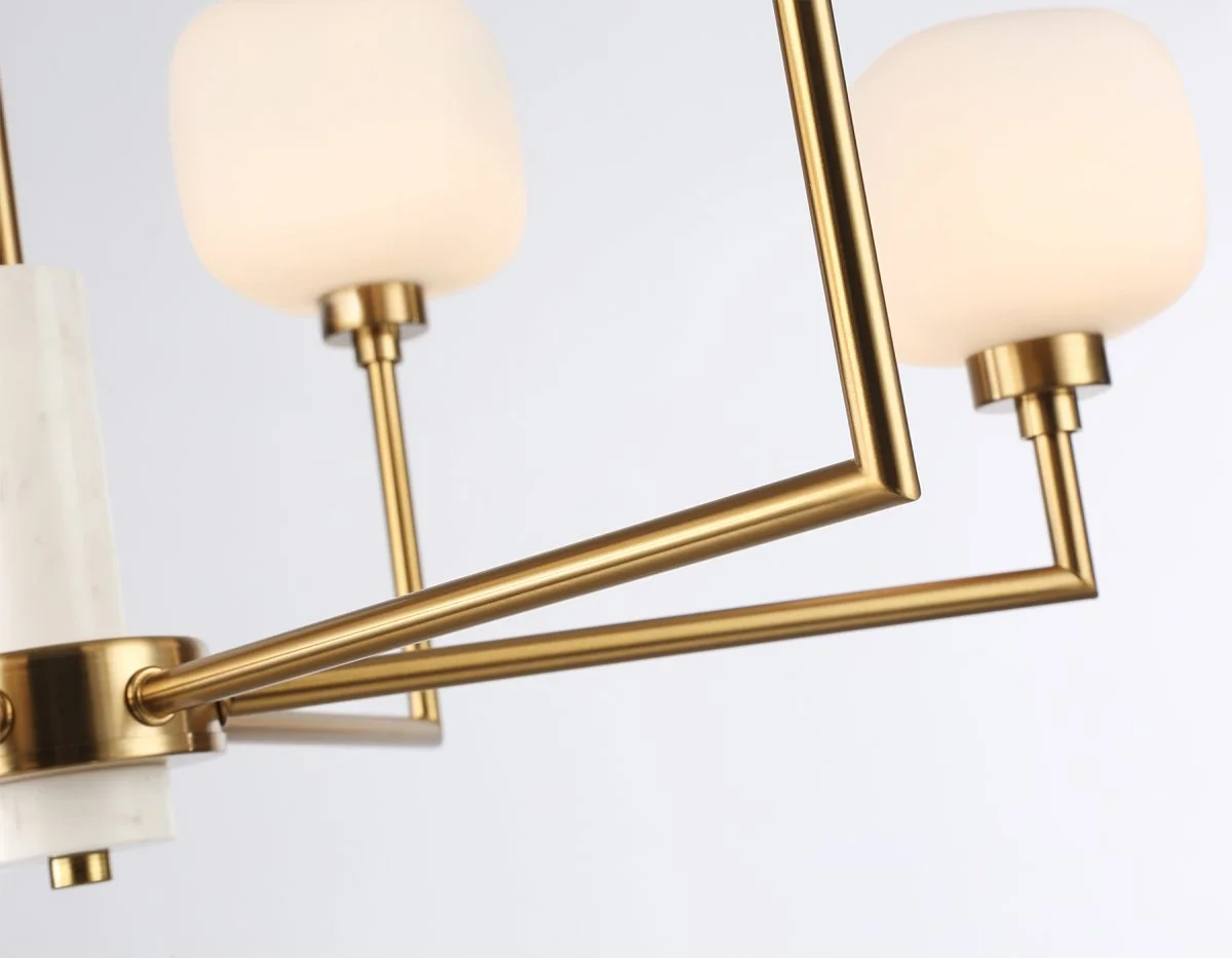 картинка Люстра на штанге с мрамором LH53015