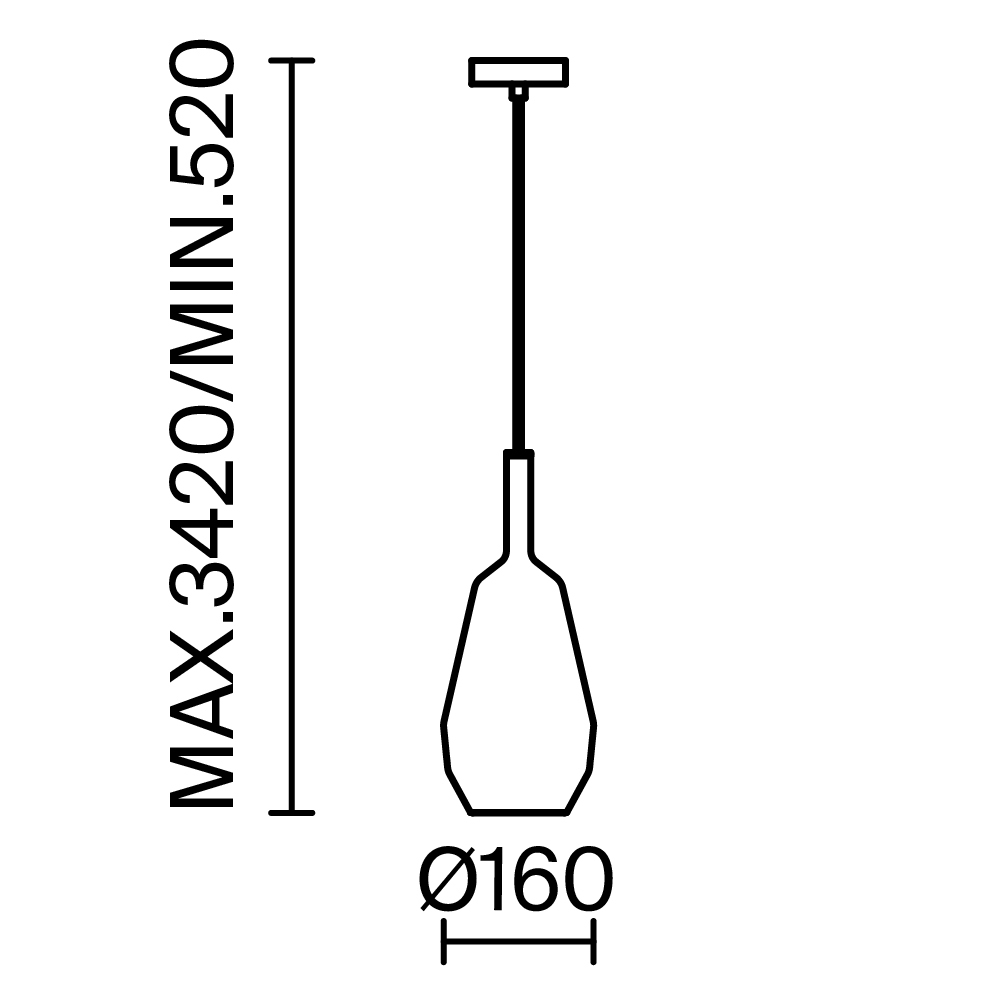 картинка Подвесной светильник Maytoni MOD271PL-01B8