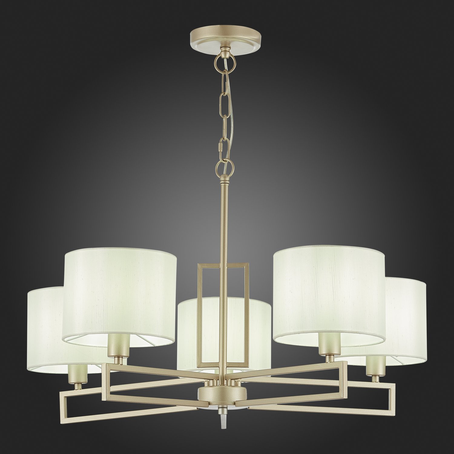 картинка SLE105803-05 Светильник подвесной Матовое золото/Белый E14 5*40W