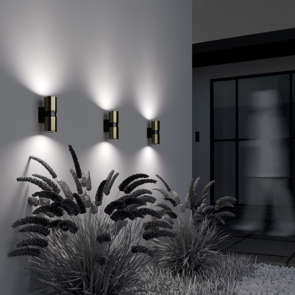 картинка Настенный светильник (бра) Outdoor O582WL-02BS