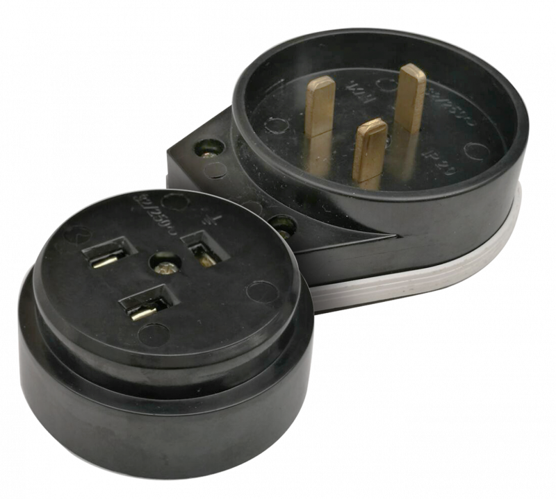 картинка Разъем печной РШ/ВШ карболитовый 32А 250В черный 9114 IN HOME