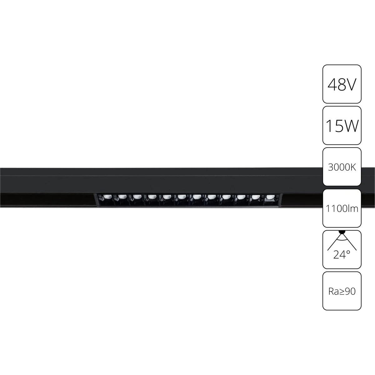 картинка Магнитный трековый светильник Arte Lamp LINEA A4644PL-1BK
