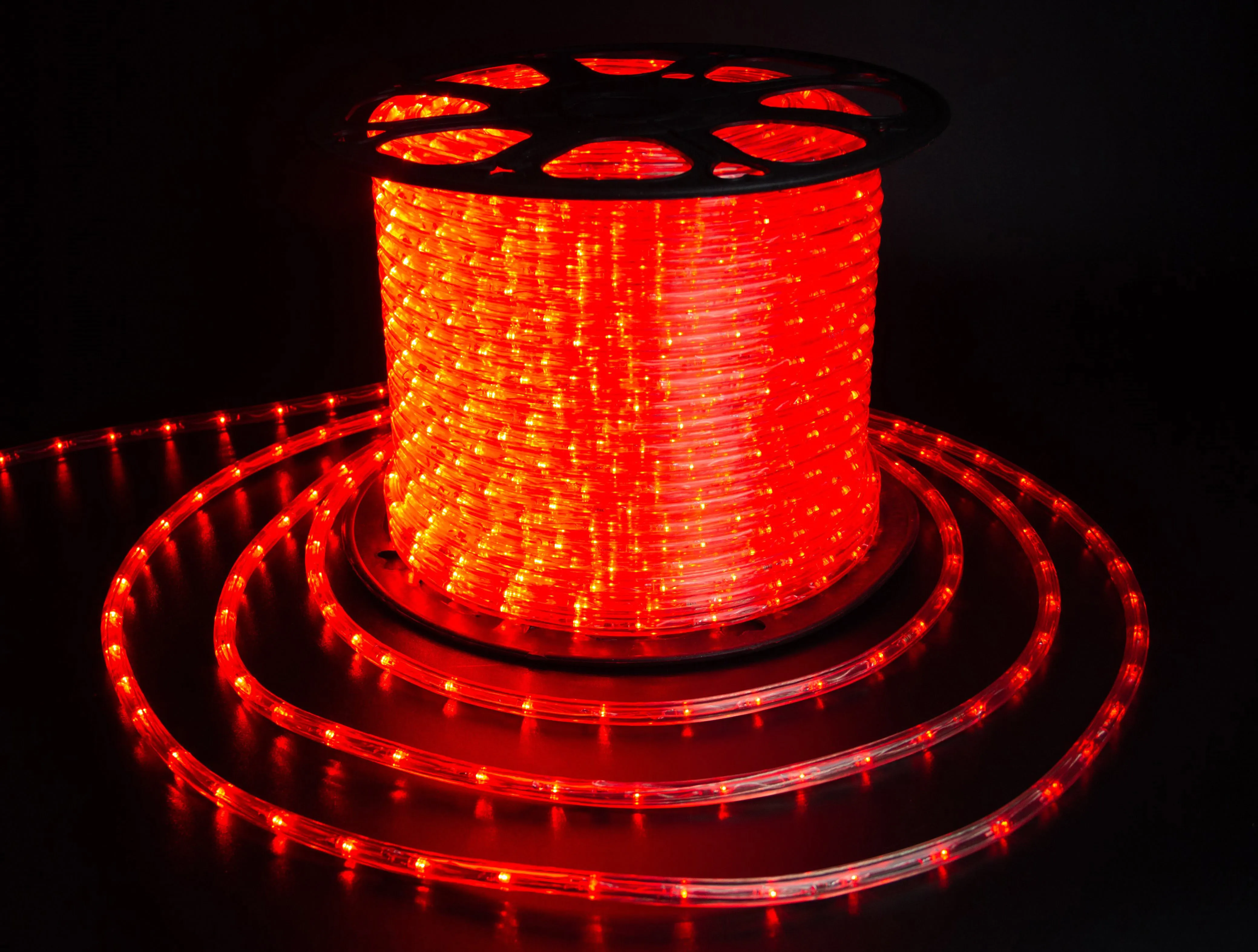 картинка Дюралайт 2-х провод, 10 мм, 220В, статика, красный