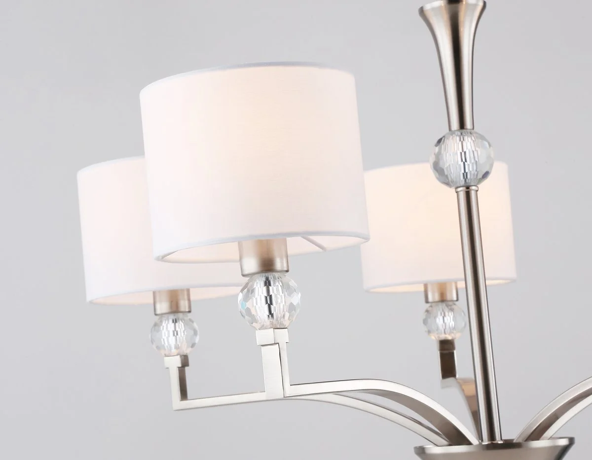 картинка Подвесная люстра с абажурами и хрусталем LH71121