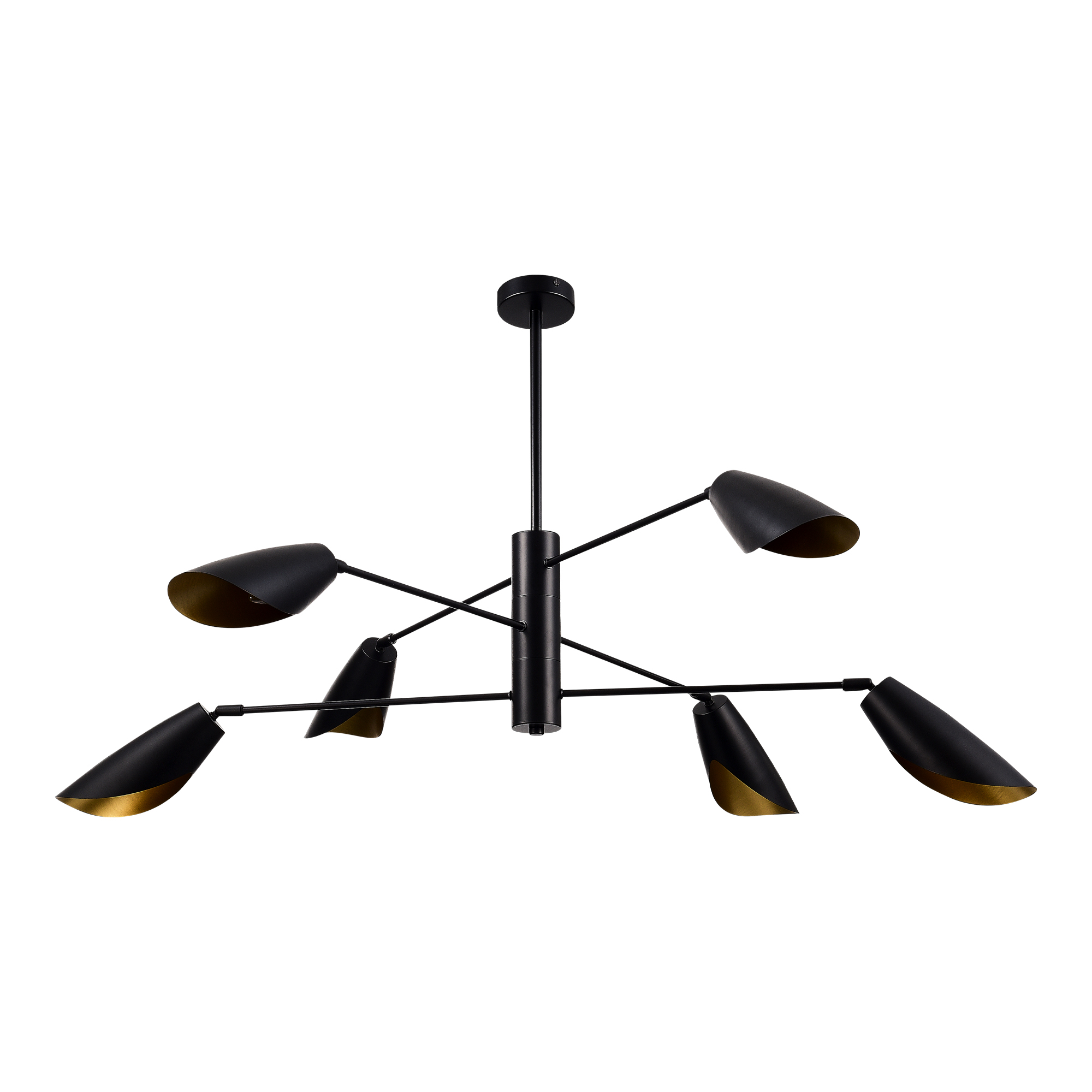 картинка SLE1254-403-06 Светильник подвесной Черный/Черный E14 6*60W