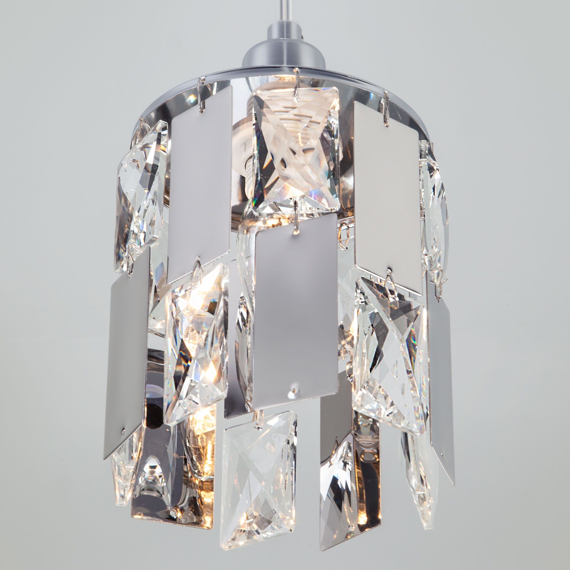 картинка Подвесной светильник с хрусталем 50101/1 хром