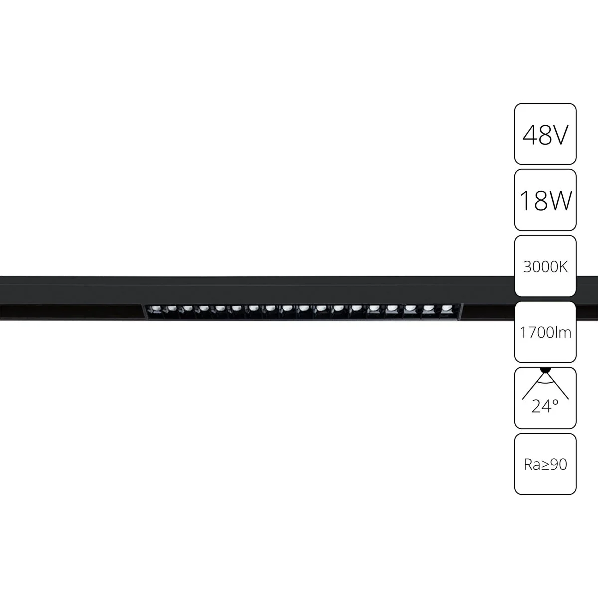 картинка Магнитный трековый светильник Arte Lamp LINEA A4675PL-1BK