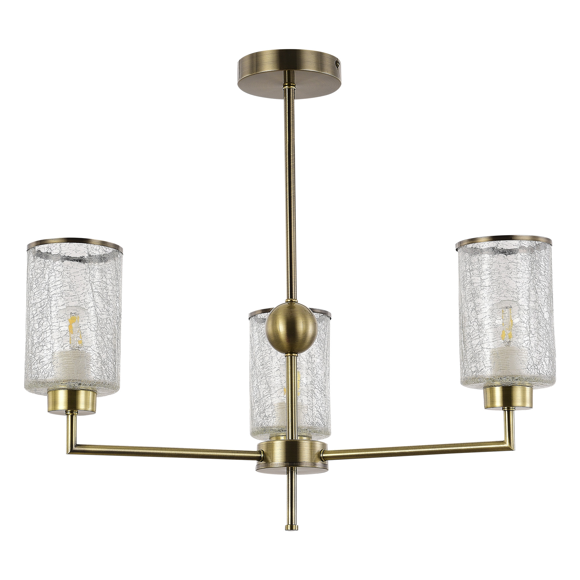 картинка SLE1046-302-03 Светильник потолочный Бронза/Прозрачный E27 3*60W