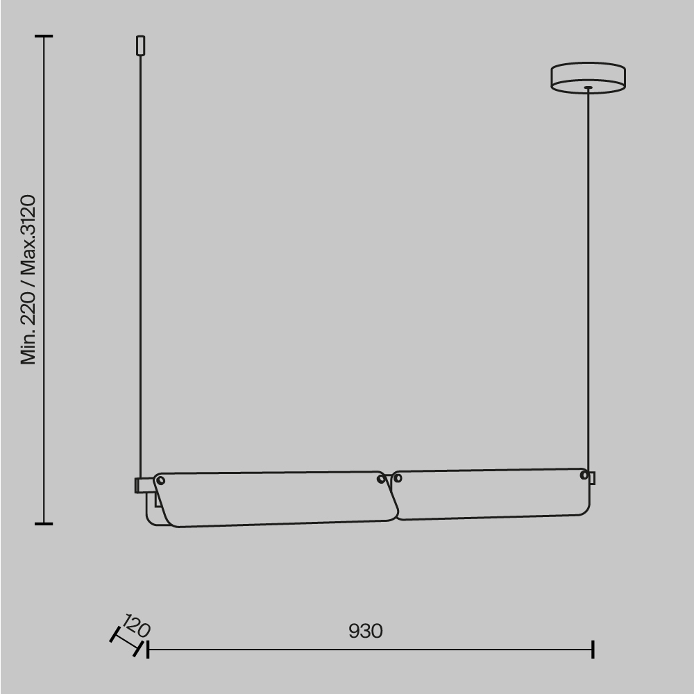 картинка Подвесной светильник Maytoni MOD296PL-L20BC3K