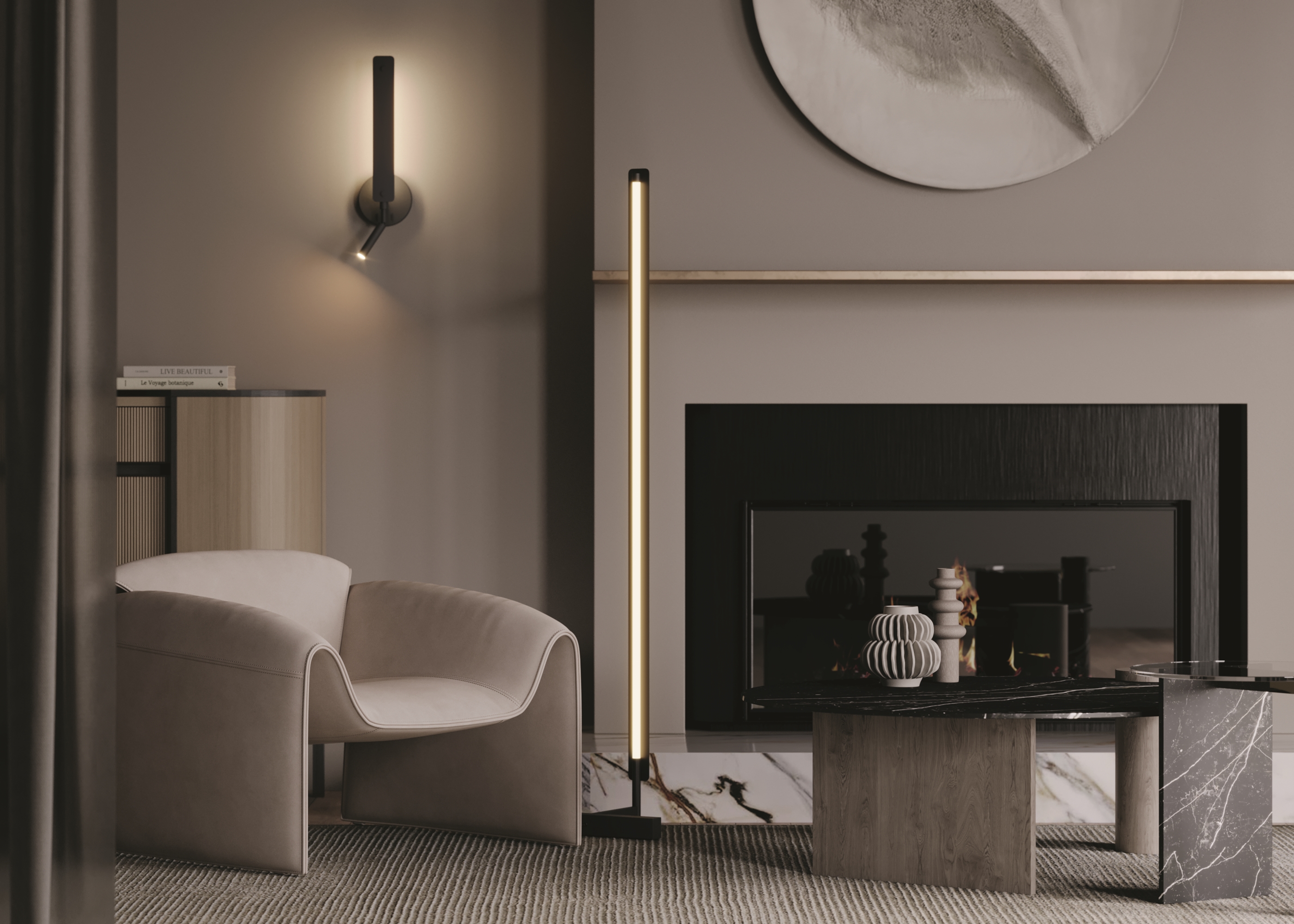 картинка Напольный светильник (торшер) Maytoni MOD214FL-L20B3K