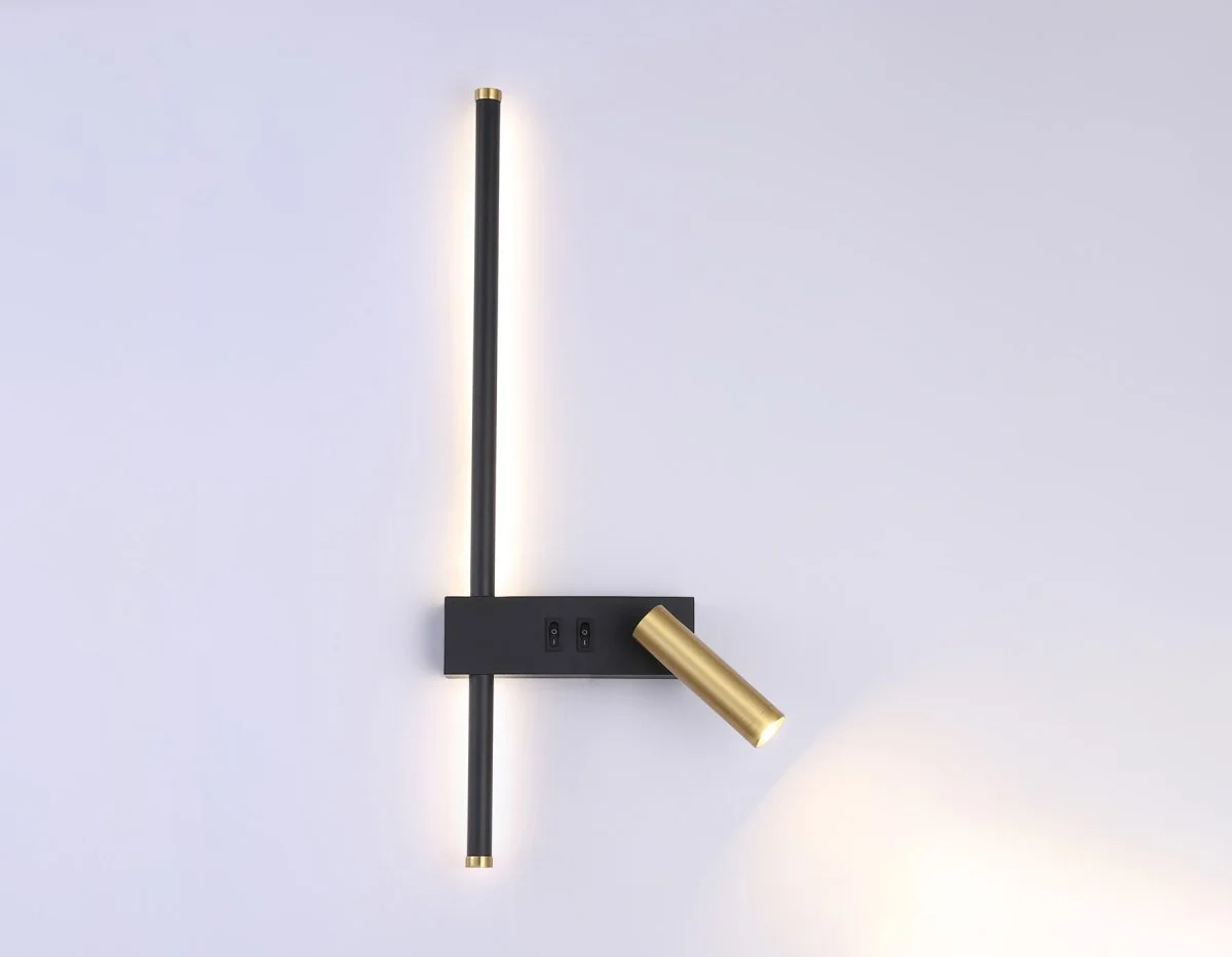 картинка Настенный светодиодный светильник с выключателем на корпусе  FL5209