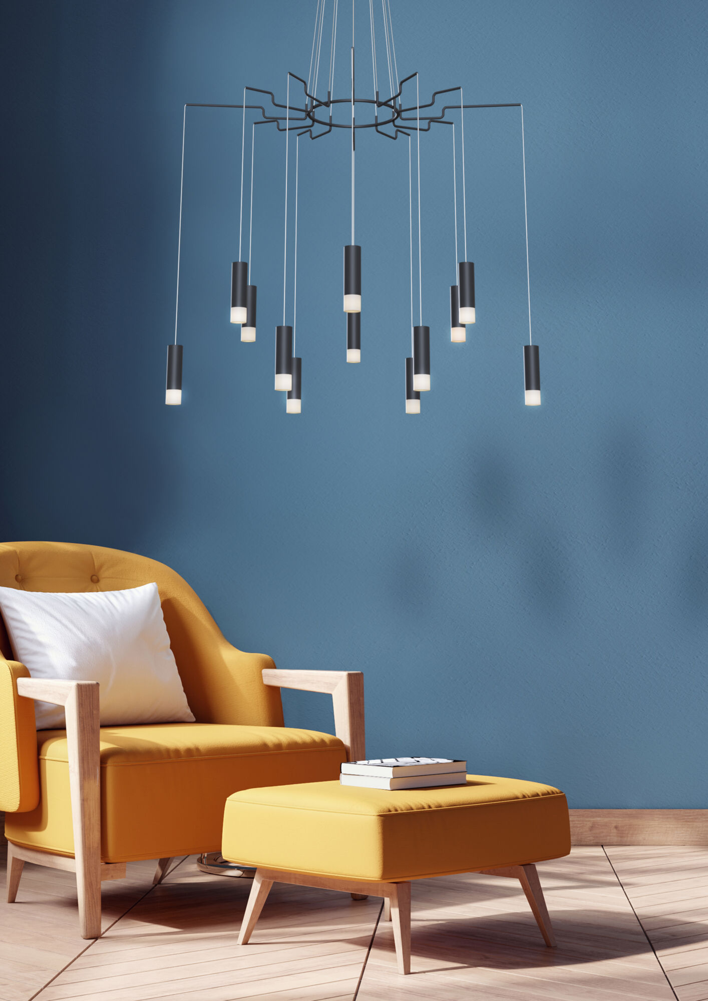 картинка Подвесной светильник Maytoni MOD035PL-12B