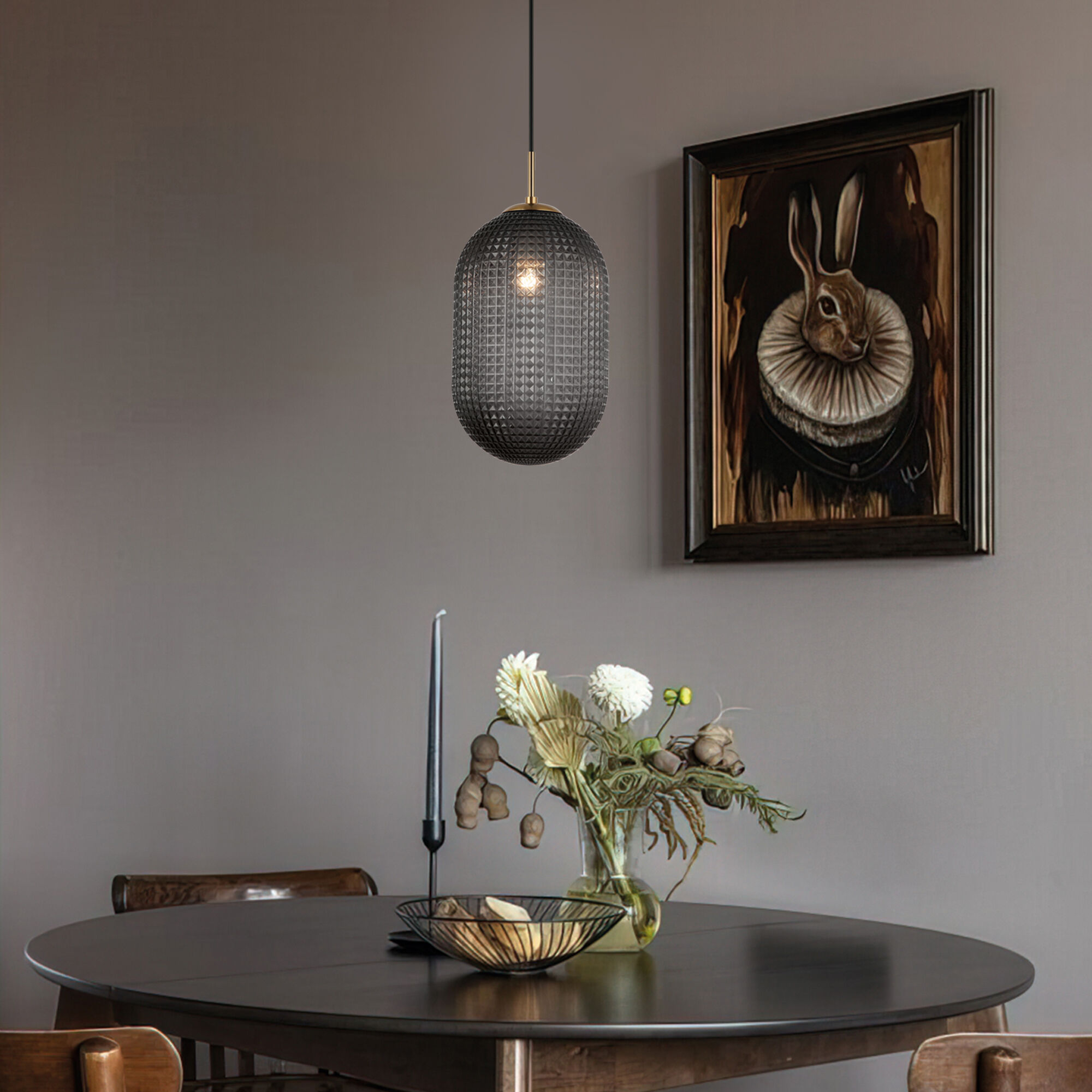 картинка Подвесной светильник 50261/1 темно-серый