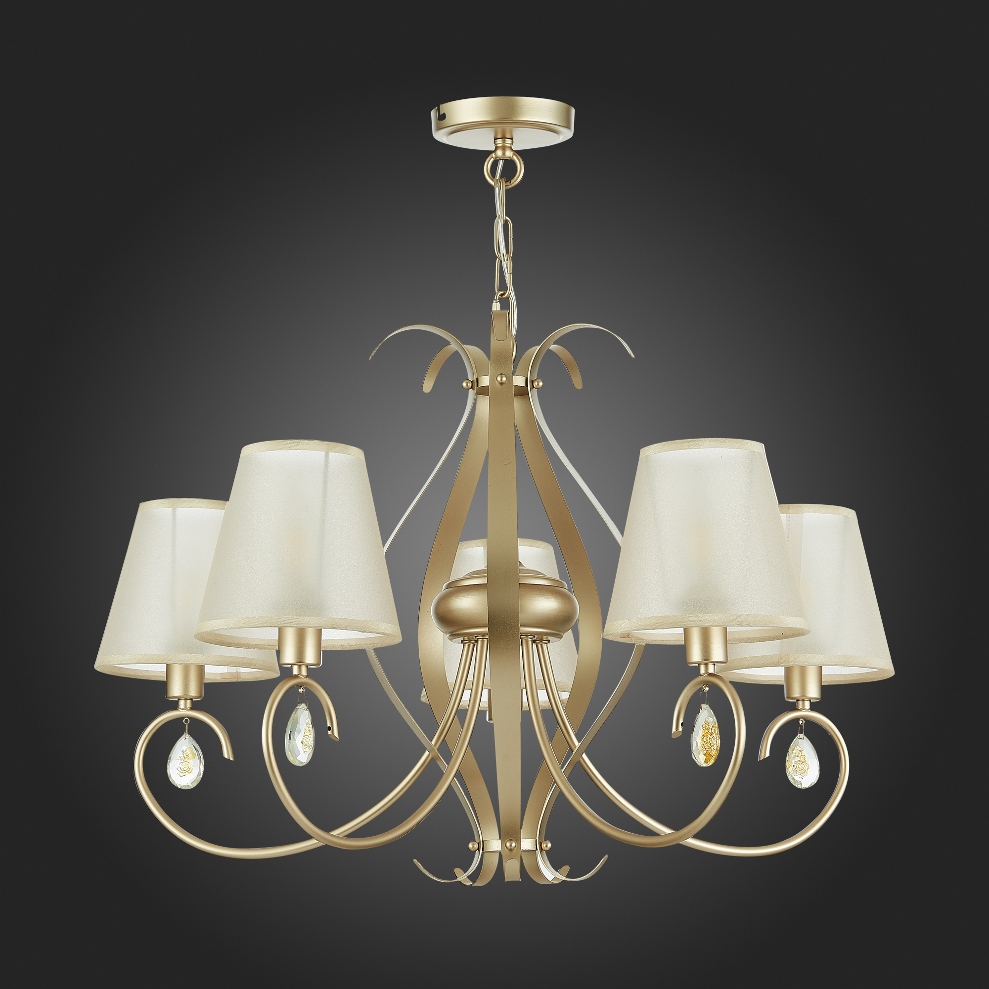 картинка SLE111403-05 Светильник подвесной Шампань/Шампань E14 5*40W