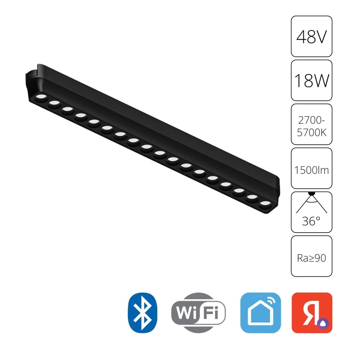 картинка Магнитный трековый светильник Arte Lamp RAPID SMART A2969PL-1BK