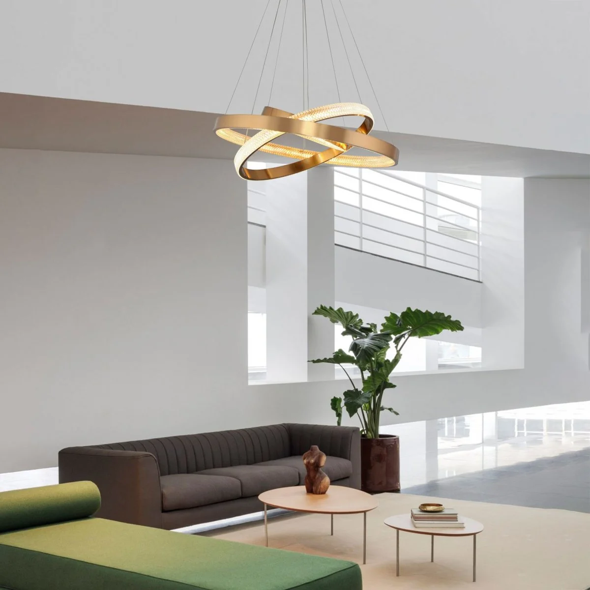 картинка Подвесной светодиодный светильник с пультом управления 90176/3 медный