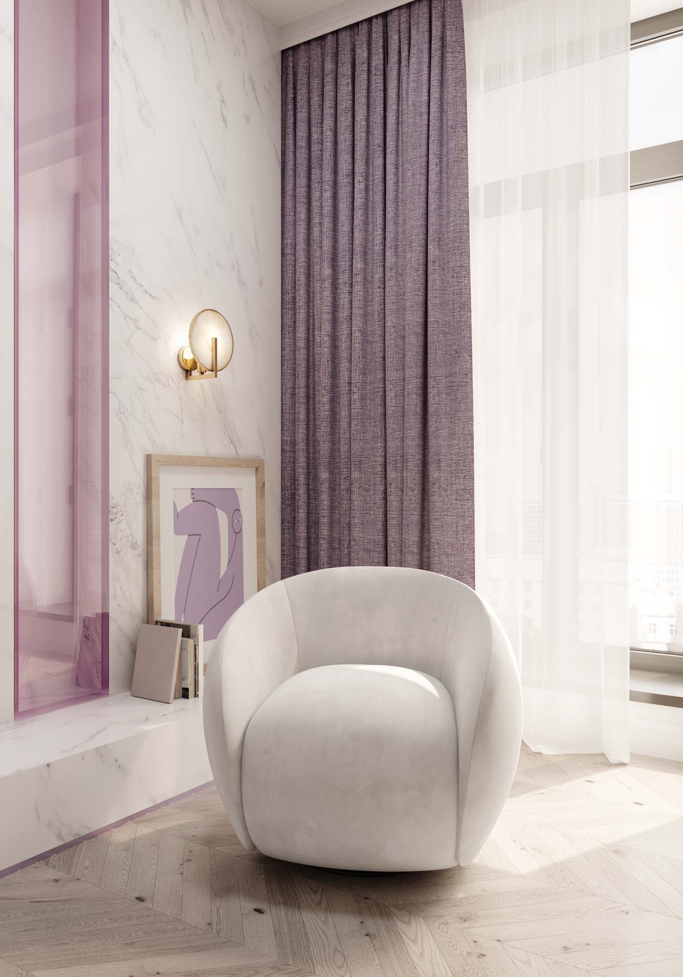 картинка Настенный светильник (бра) Maytoni MOD099WL-01G2