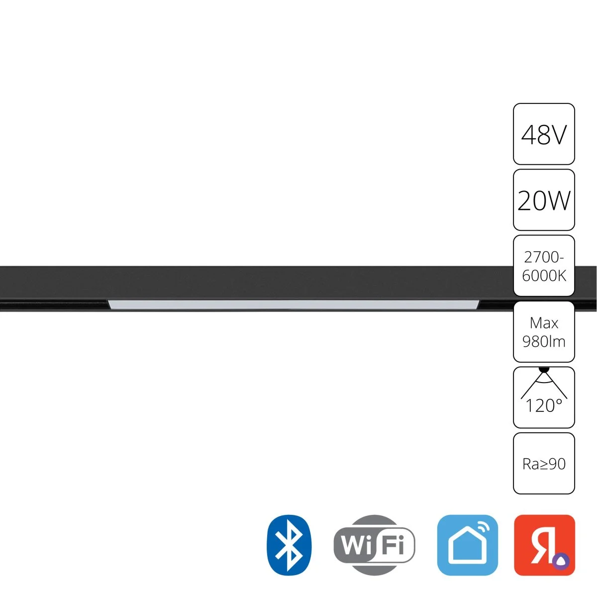 картинка Магнитный трековый светильник Arte Lamp LINEA SMART A4693PL-1BK