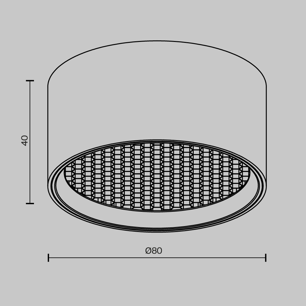 картинка Потолочный светильник Technical C122CL-L7-3K-B