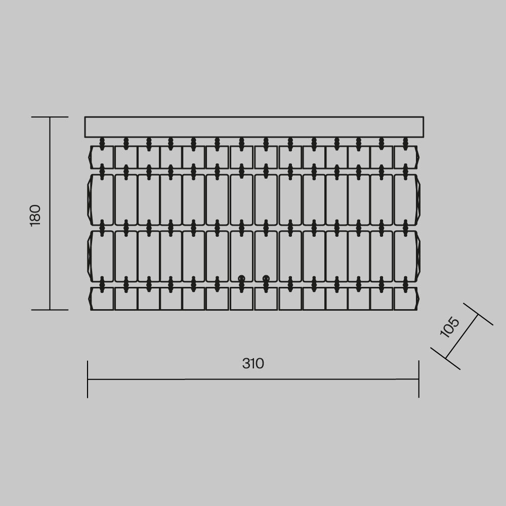 картинка Настенный светильник (бра) Maytoni DIA005WL-02G