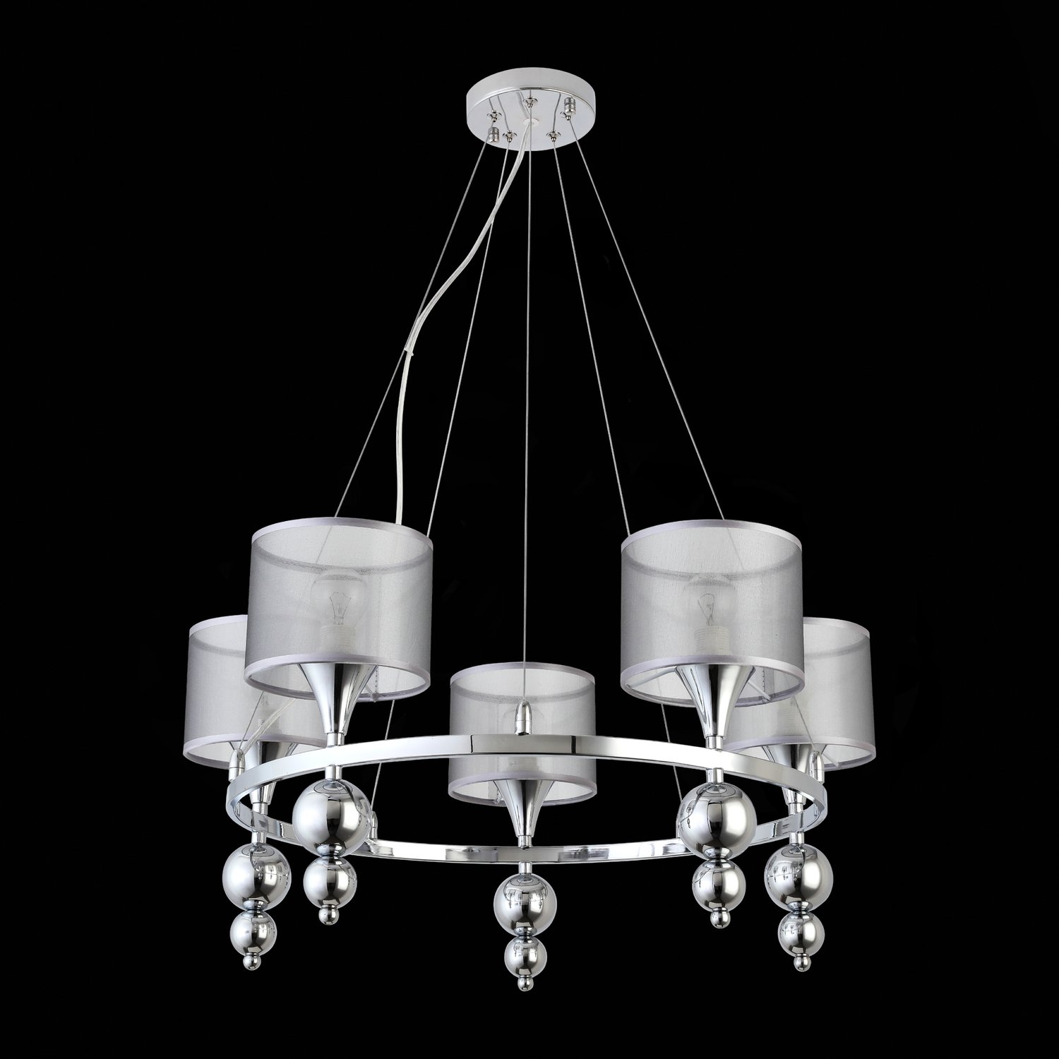 картинка SLE107103-05 Светильник подвесной Хром/Серебристый E14 5*40W