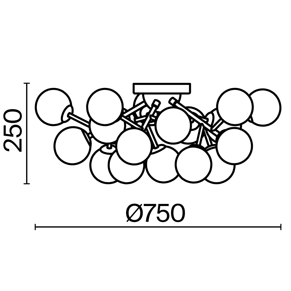 картинка Потолочный светильник Maytoni MOD545CL-20B