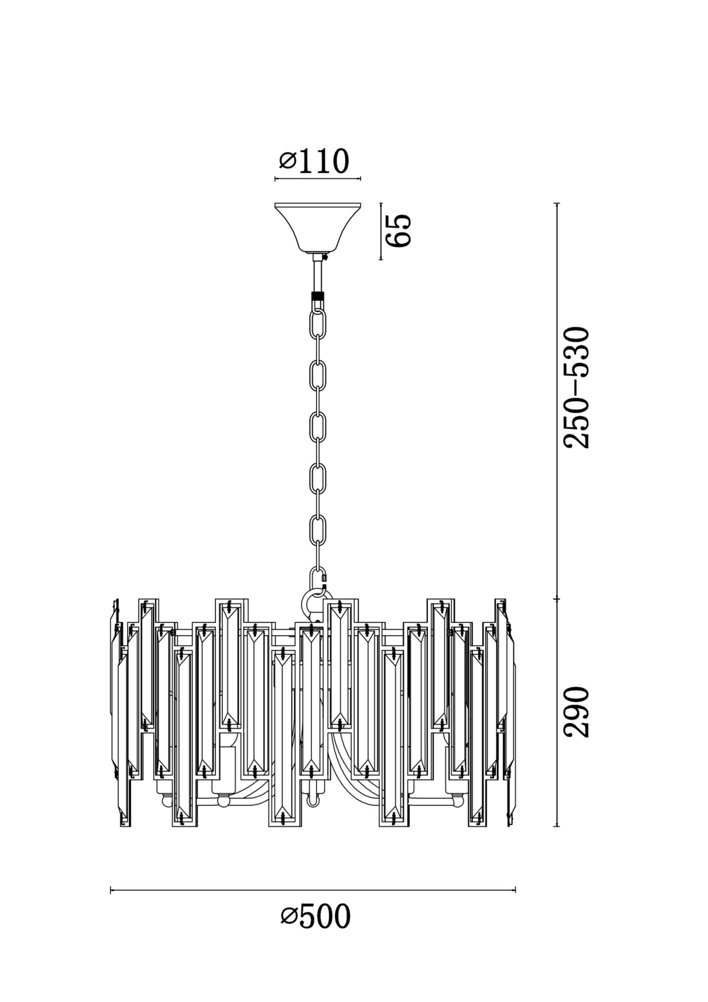 картинка Подвесной светильник Freya FR5085PL-05CH