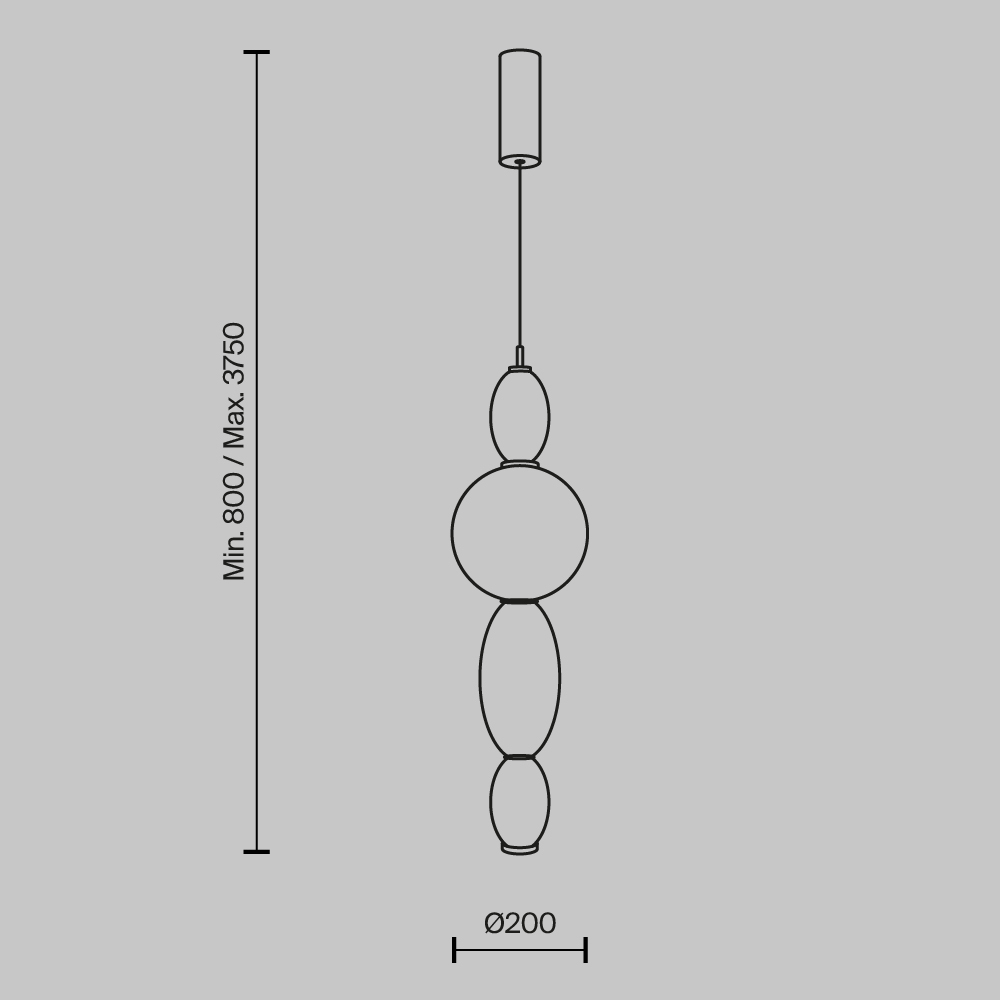 картинка Подвесной светильник Maytoni MOD297PL-L12BS3K