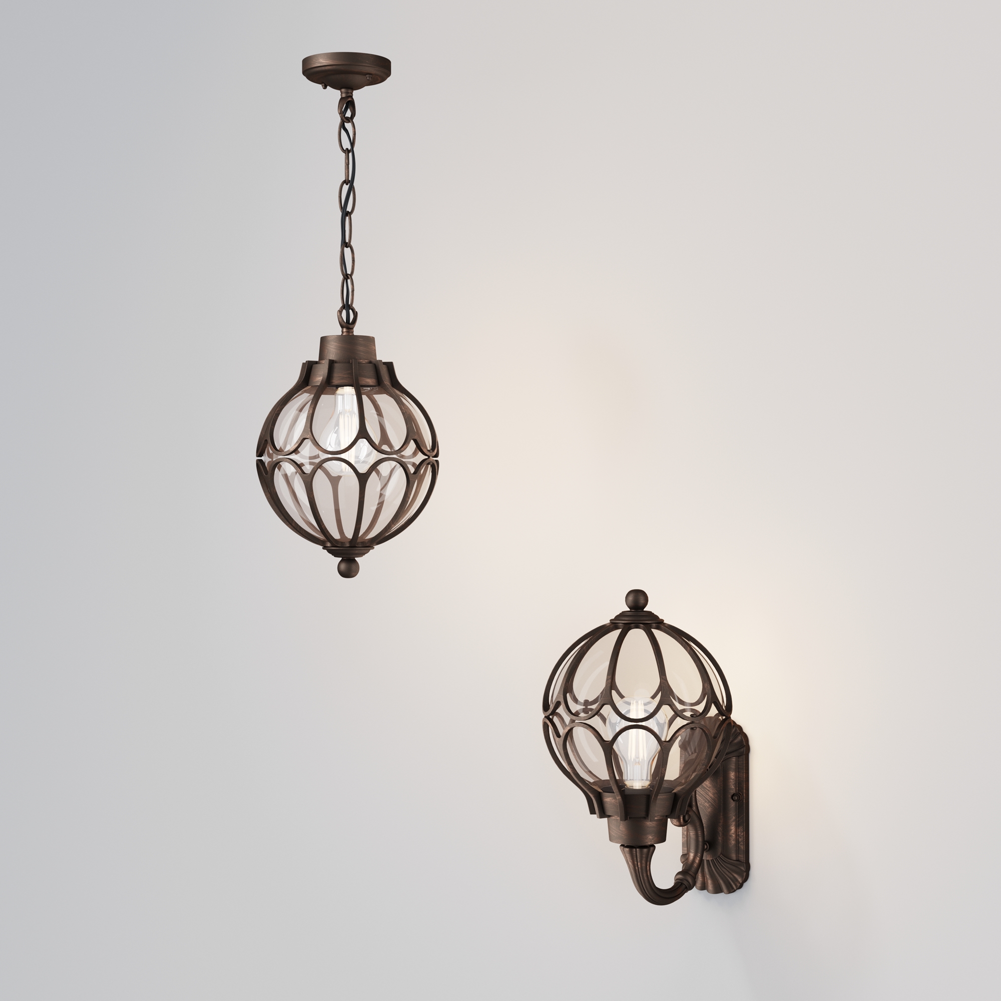 картинка Настенный светильник (бра) Outdoor O024WL-01G