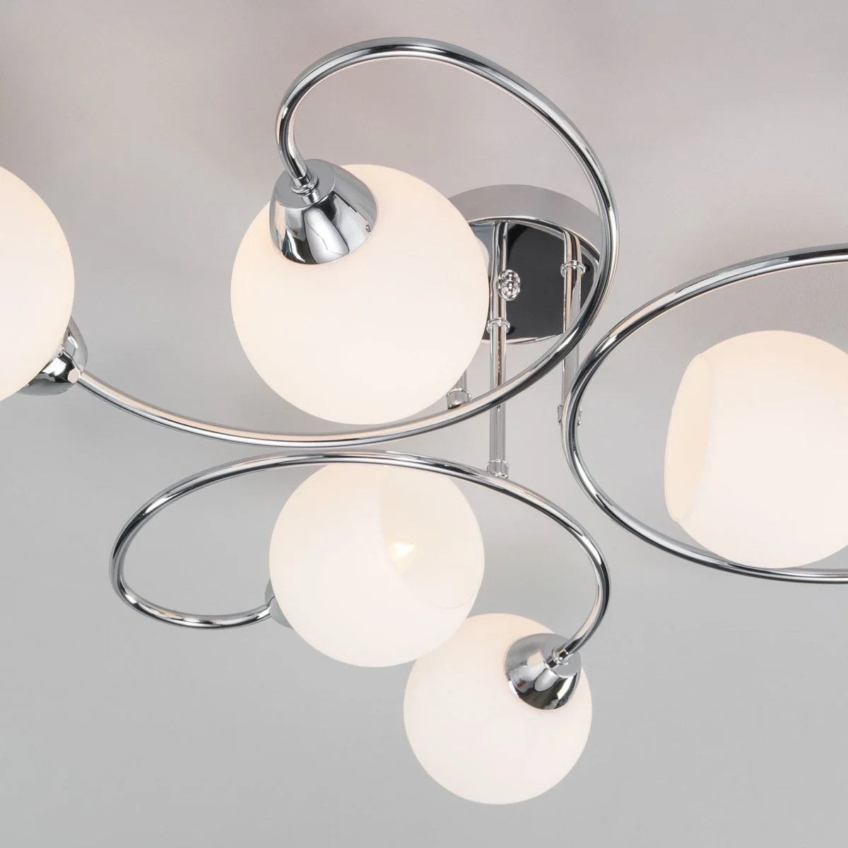 картинка Потолочная люстра со стеклянными плафонами 30136/6 хром