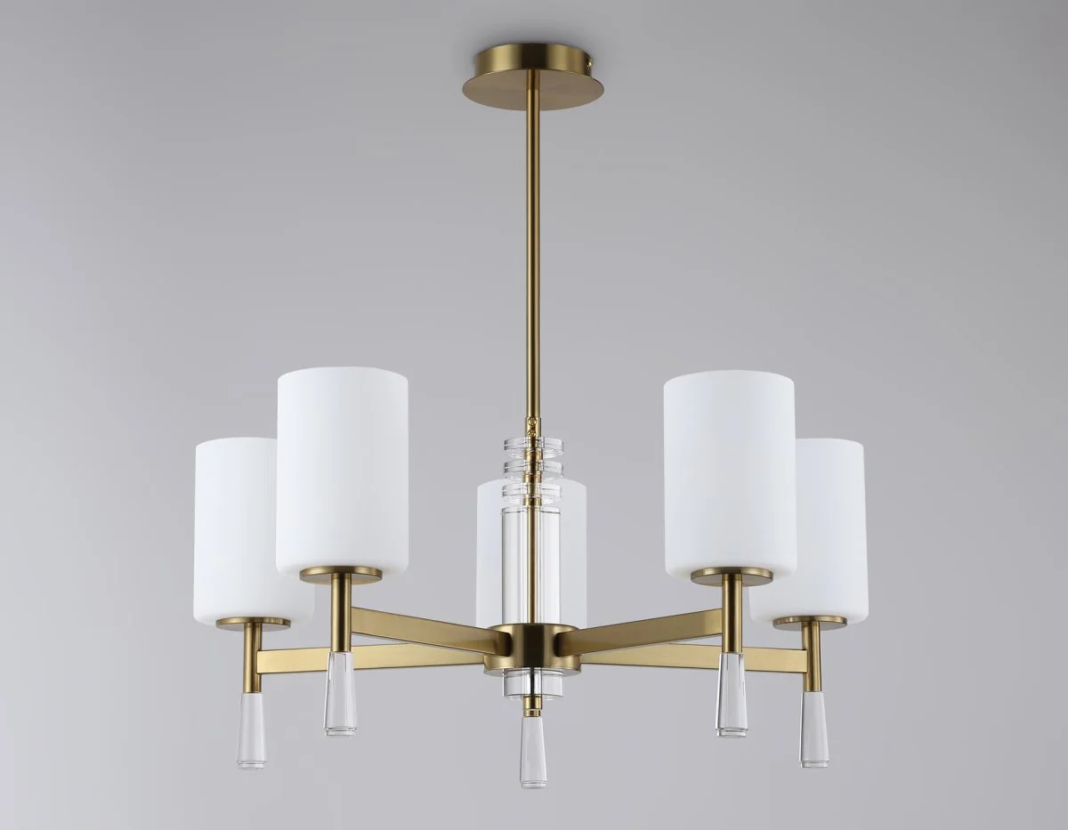 картинка Люстра со стеклянными плафонами на штанге LH56261