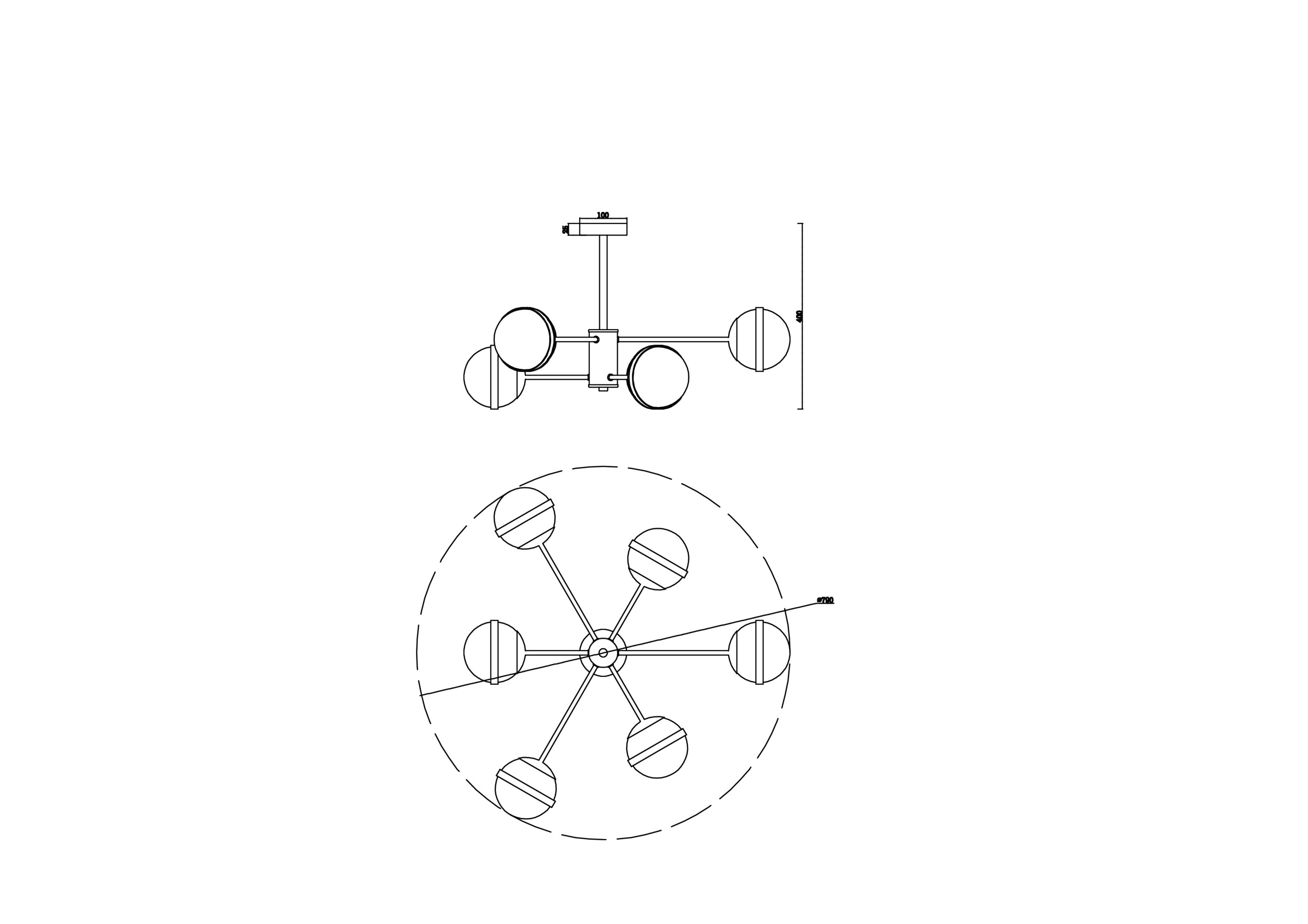 картинка Подвесной светильник Freya FR5204PL-06BS