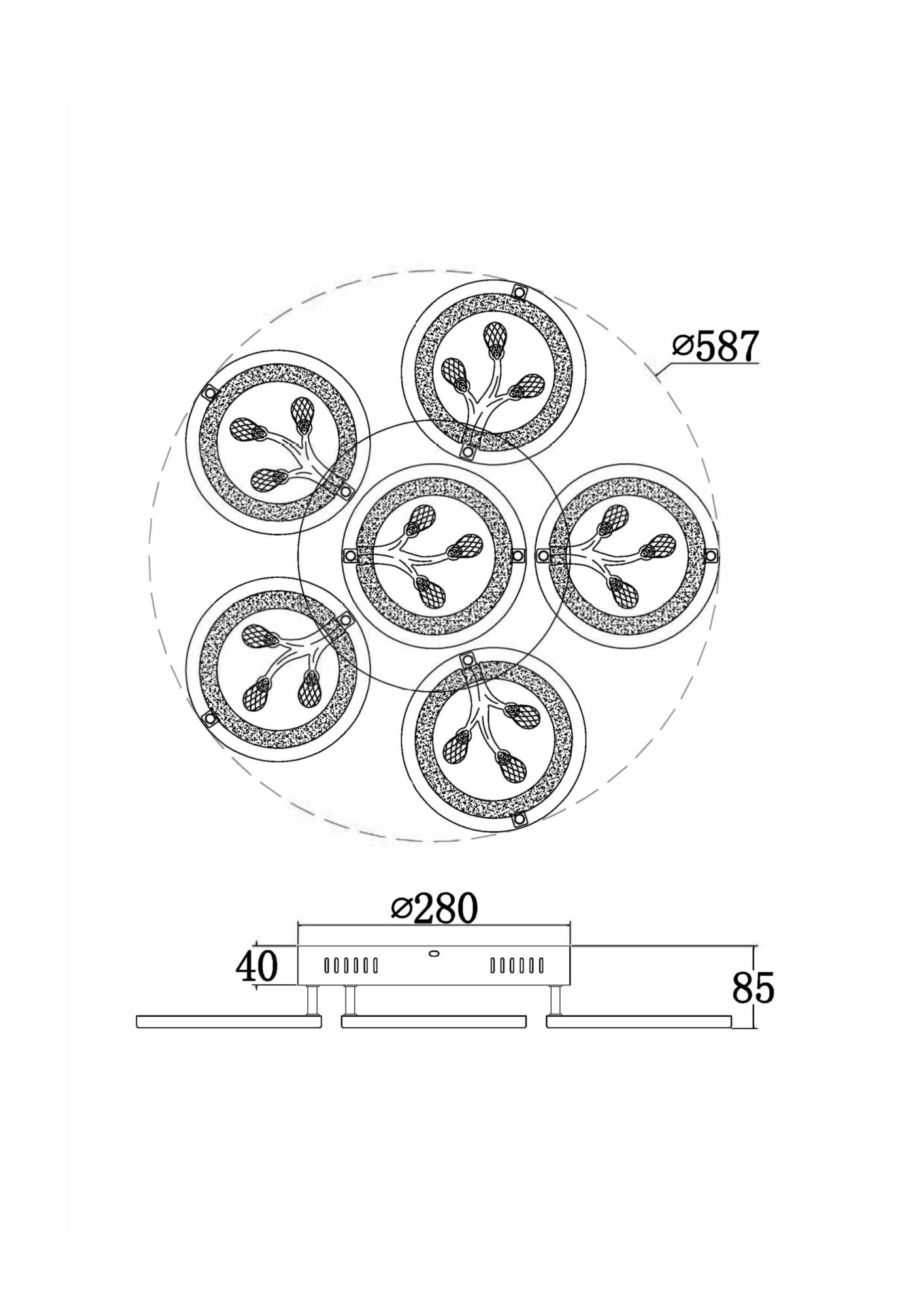 картинка Потолочный светильник Freya FR10017CL-L92W