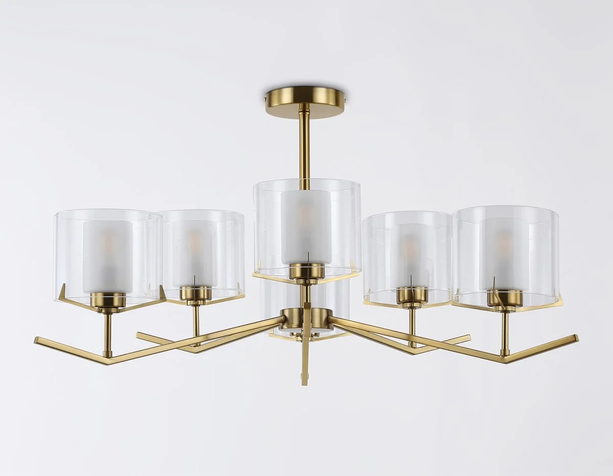 картинка Люстра со стеклянными плафонами на штанге LH57008