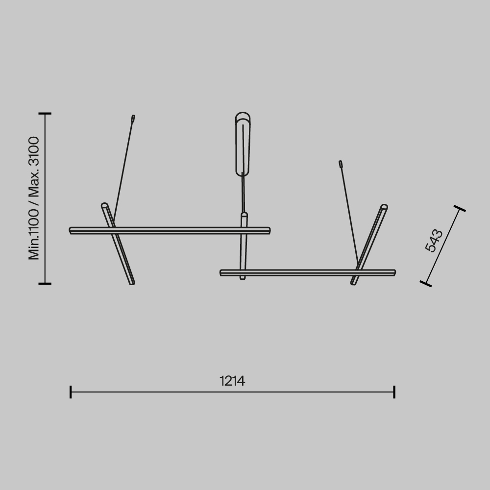 картинка Подвесной светильник Maytoni MOD278PL-L50G3K