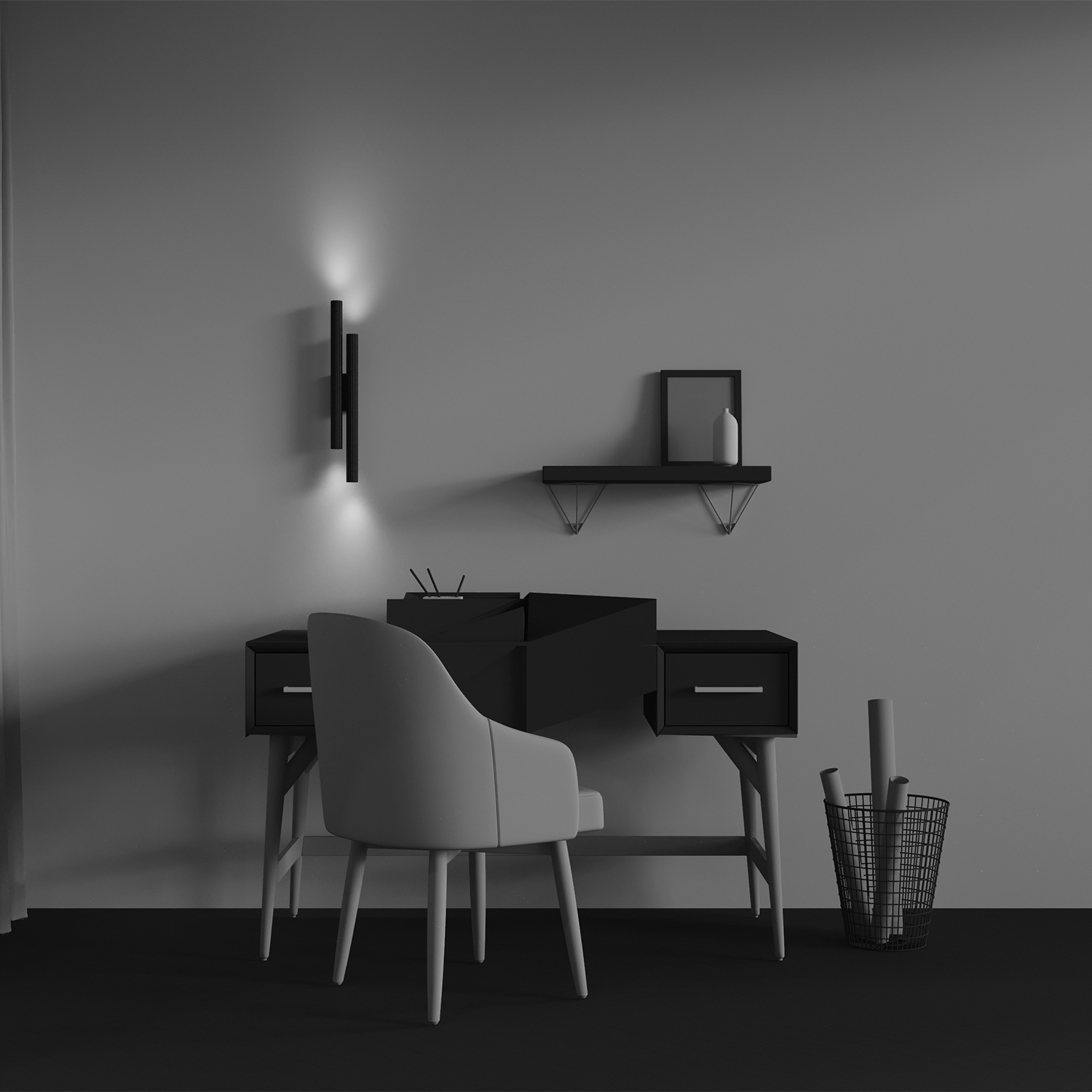 картинка Настенный светильник (бра) Technical C082WL-24W2.7K-B