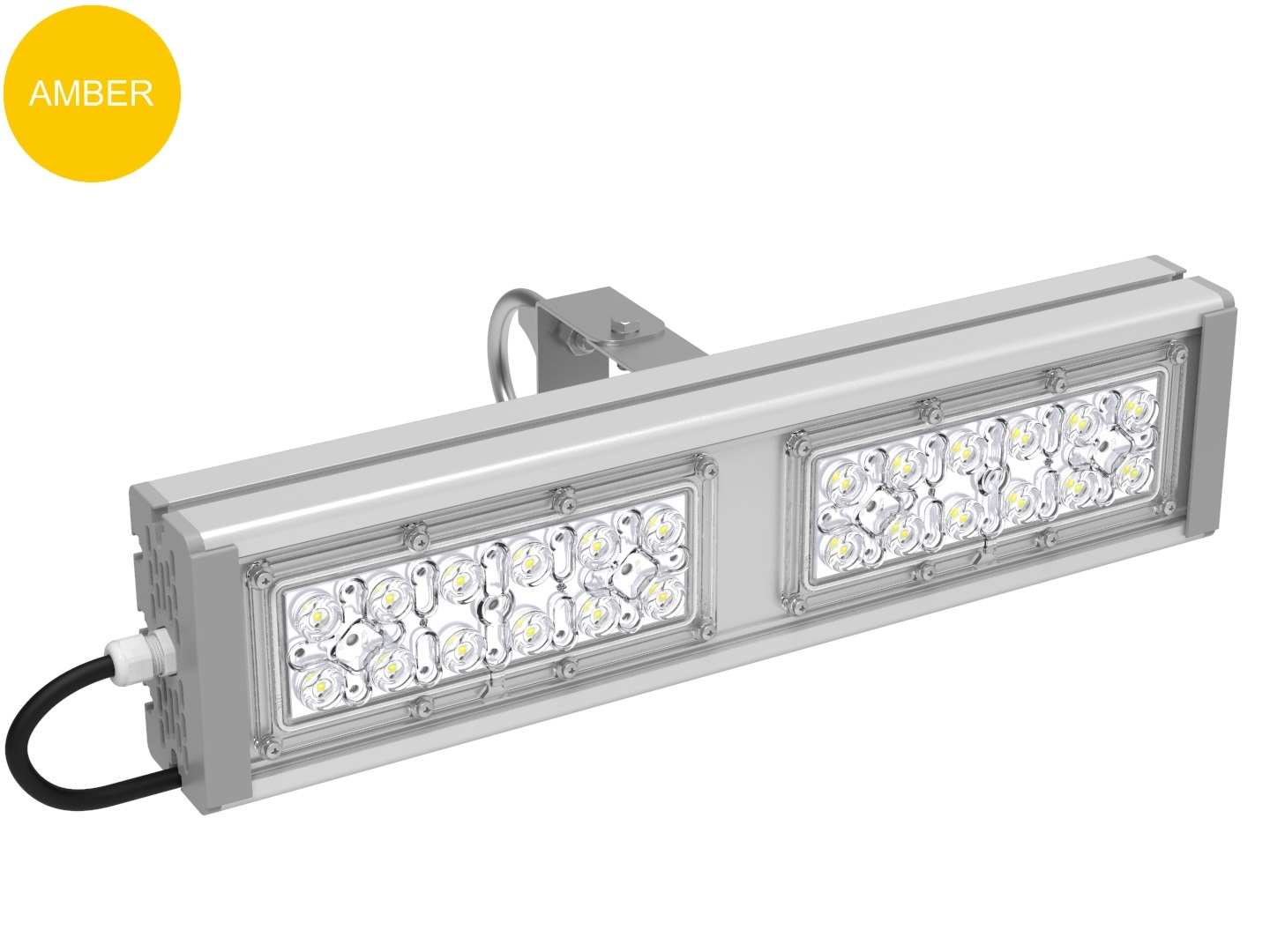 картинка Архитектурный светильник c цветной оптикой SVT-STR-M-60W-27-AMBER