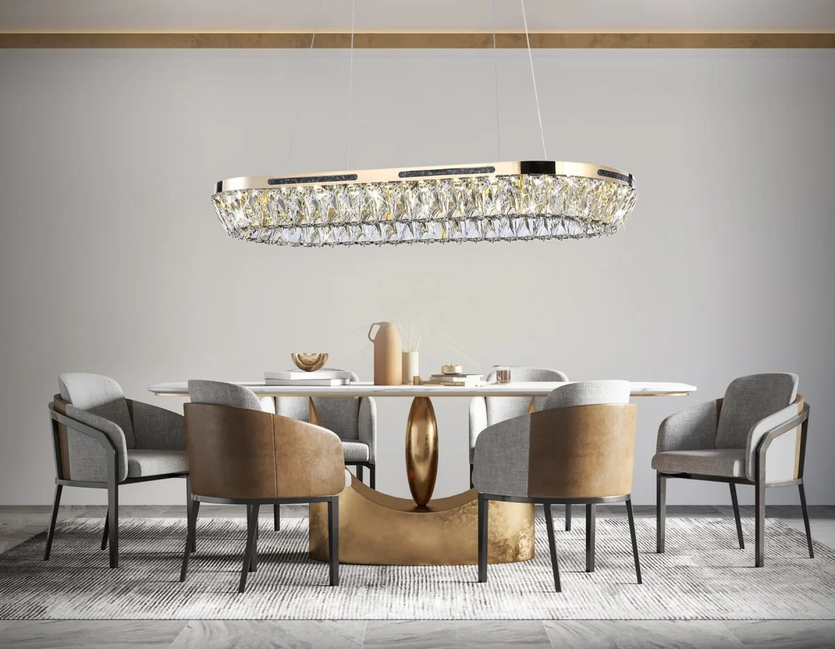 картинка Подвесная светодиодная люстра с хрусталем TR5025