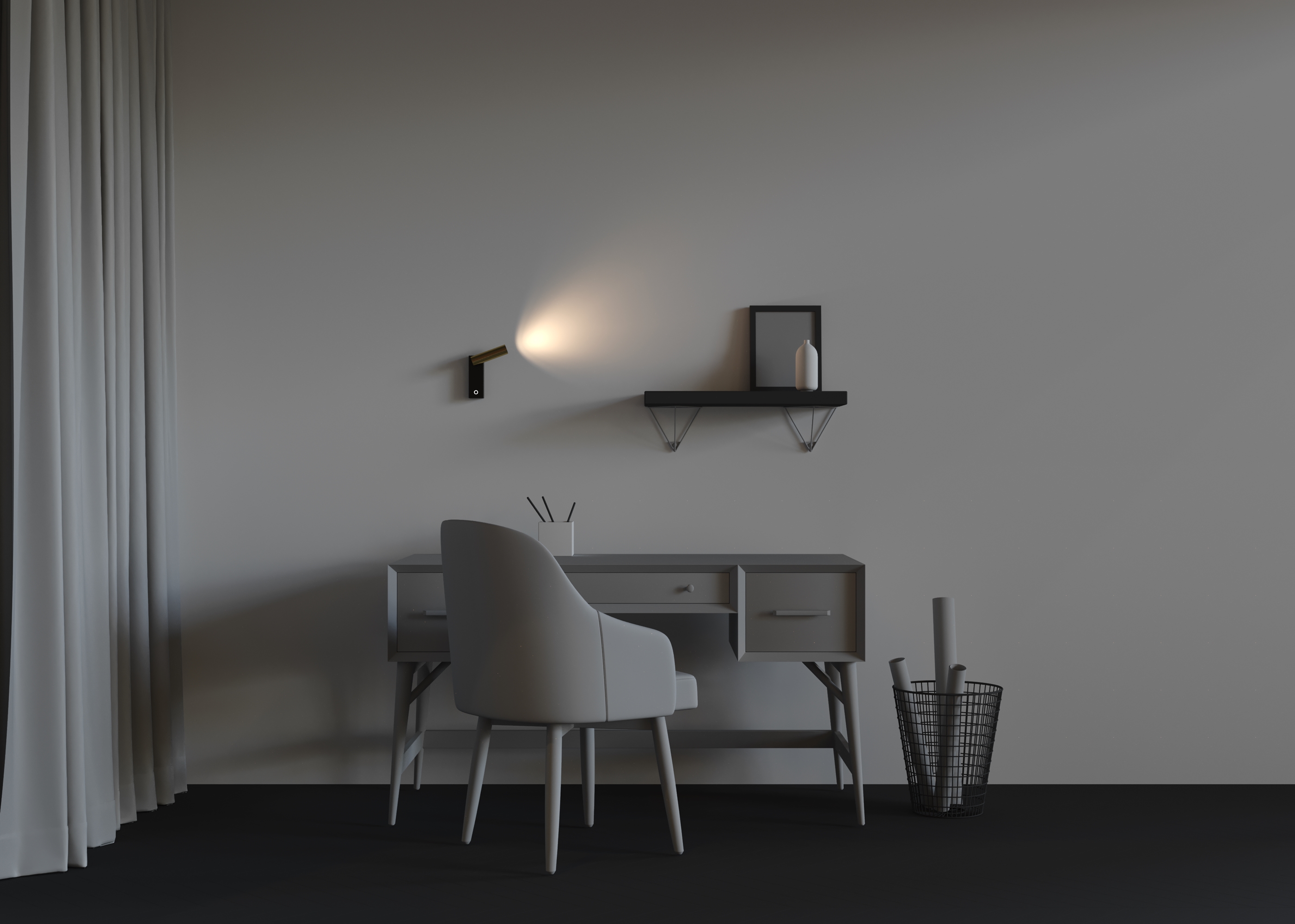 картинка Настенный светильник (бра) Technical C078WL-L3BBS3K