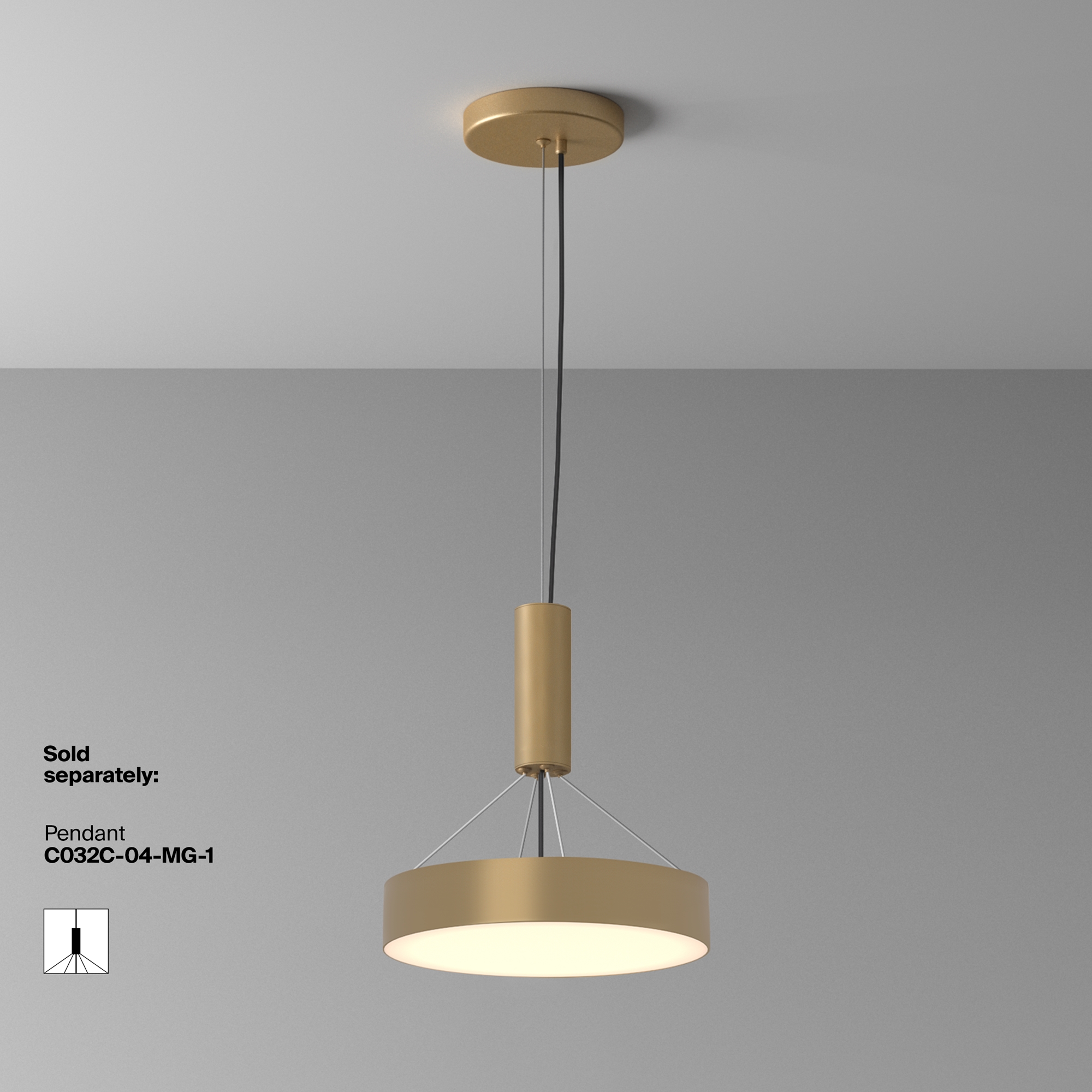 картинка Потолочный светильник Technical C032CL-36W3K-RD-MG