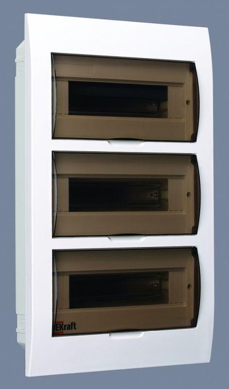 картинка Корпус встраиваемый ЩРВ-П-36 50х36х10 36мод. IP41 пластик. DEKraft 31007DEK
